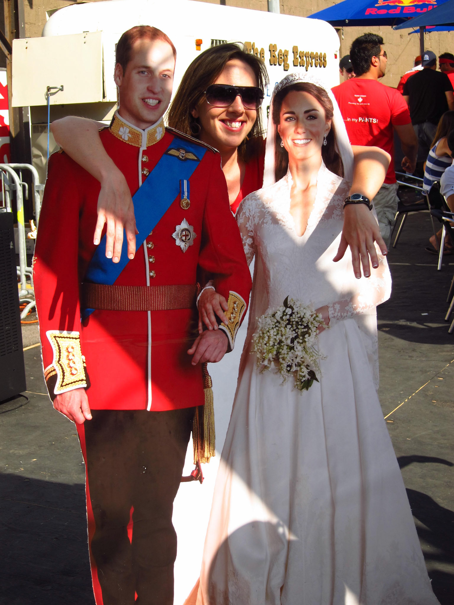 We posed with Will &amp; Kate on their wedding day