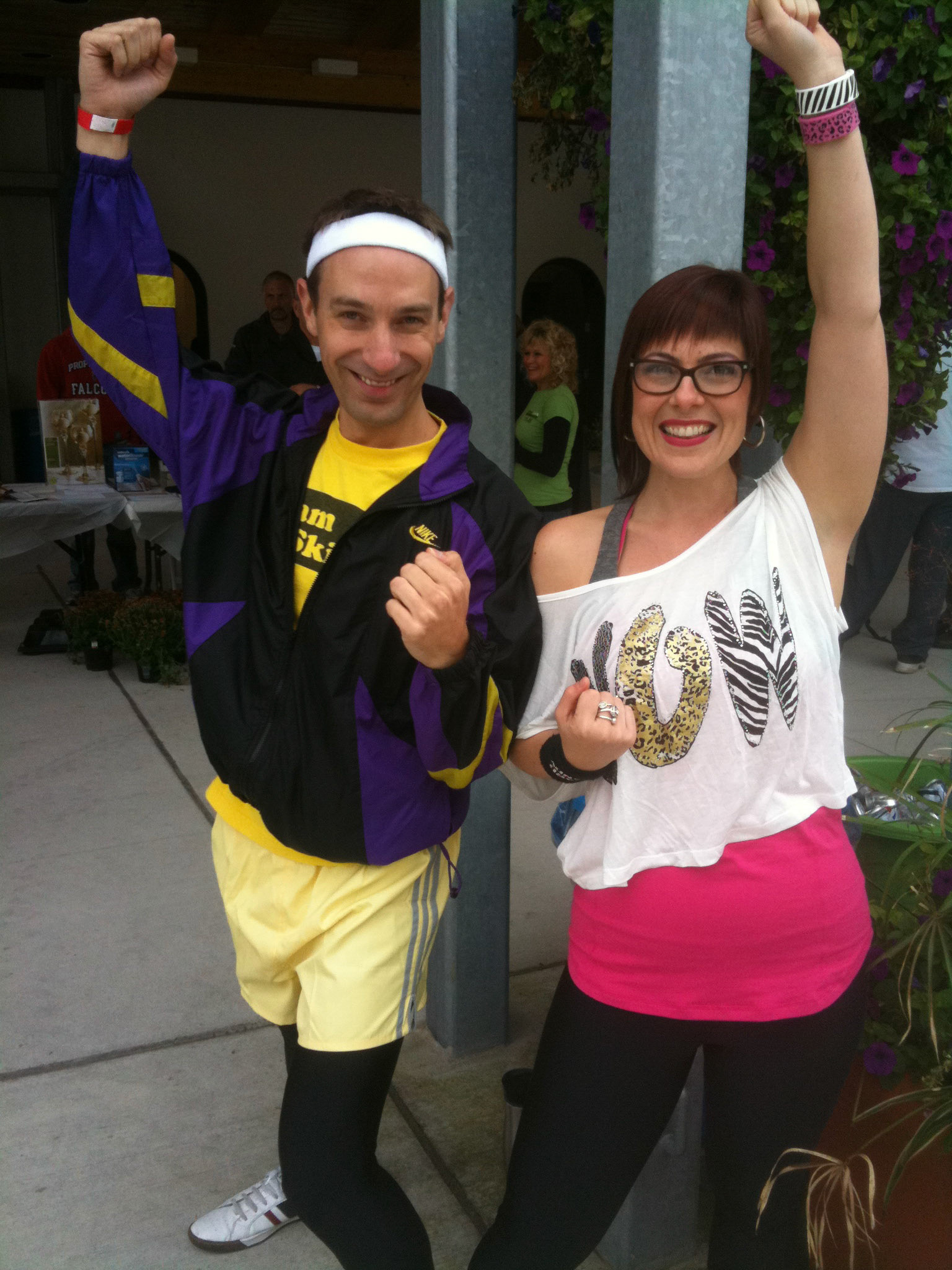 Team 1980s (@kadiejeanward &amp; I) raised $500 for the #ldnont AIDS Walk for Life