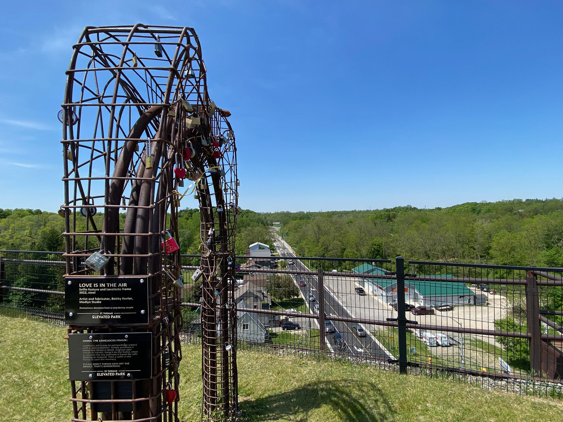 Emerson and I visited St. Thomas Elevated Park