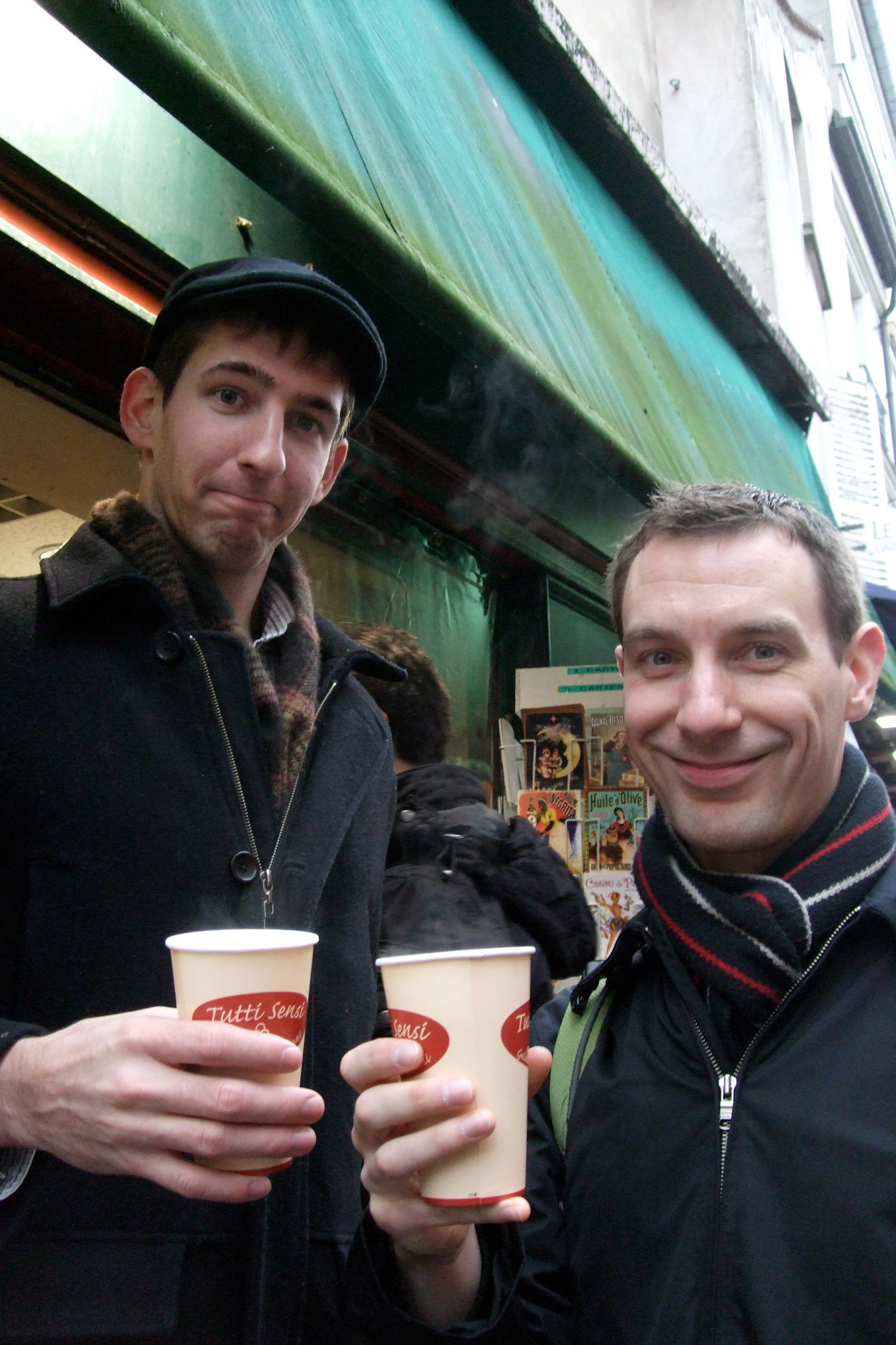 After visiting Sacre Coeur, we all warmed up with some hot red wine (first time I've had steaming hot wine)