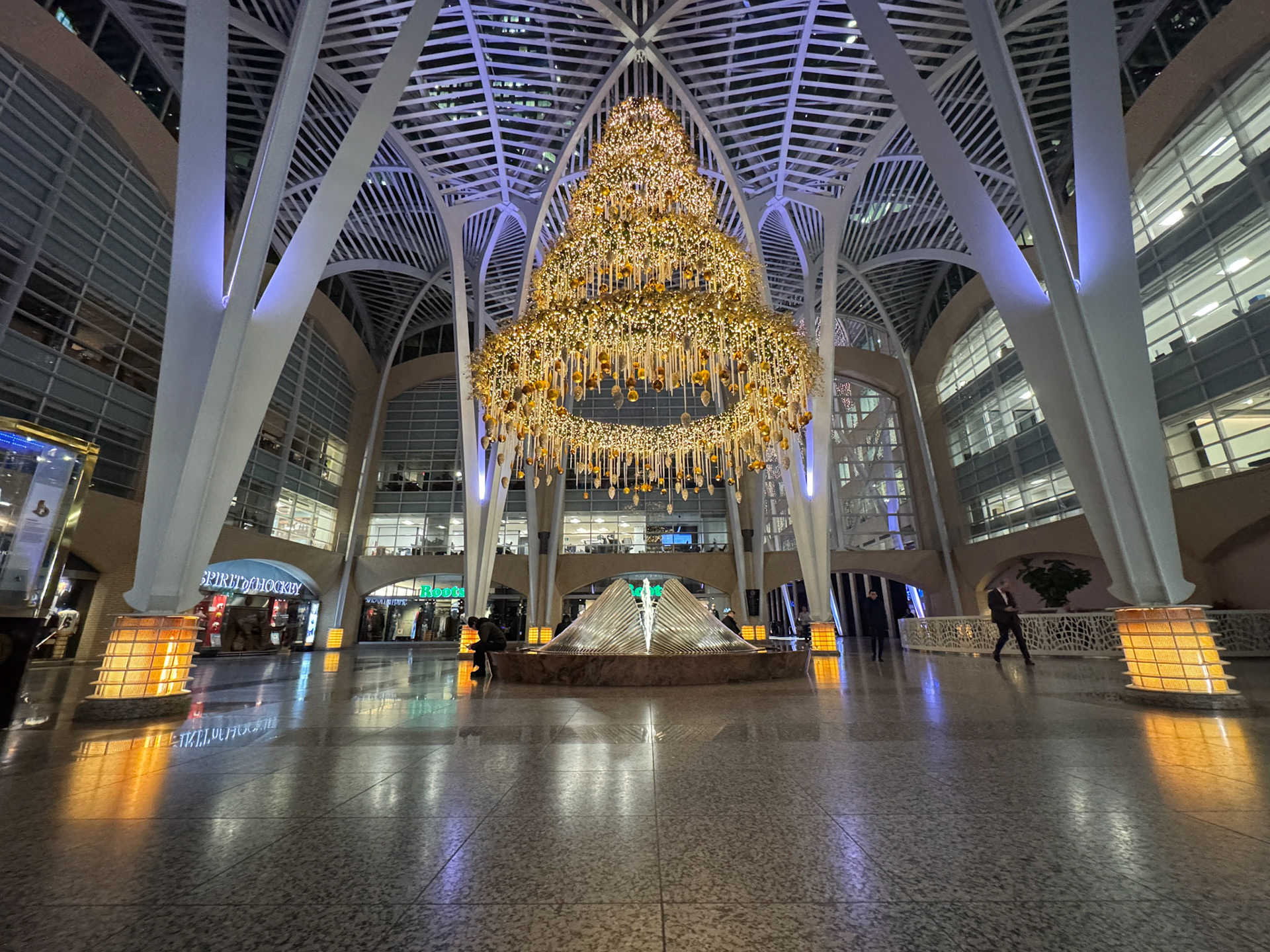 Brookfield Place all done up for Christmas