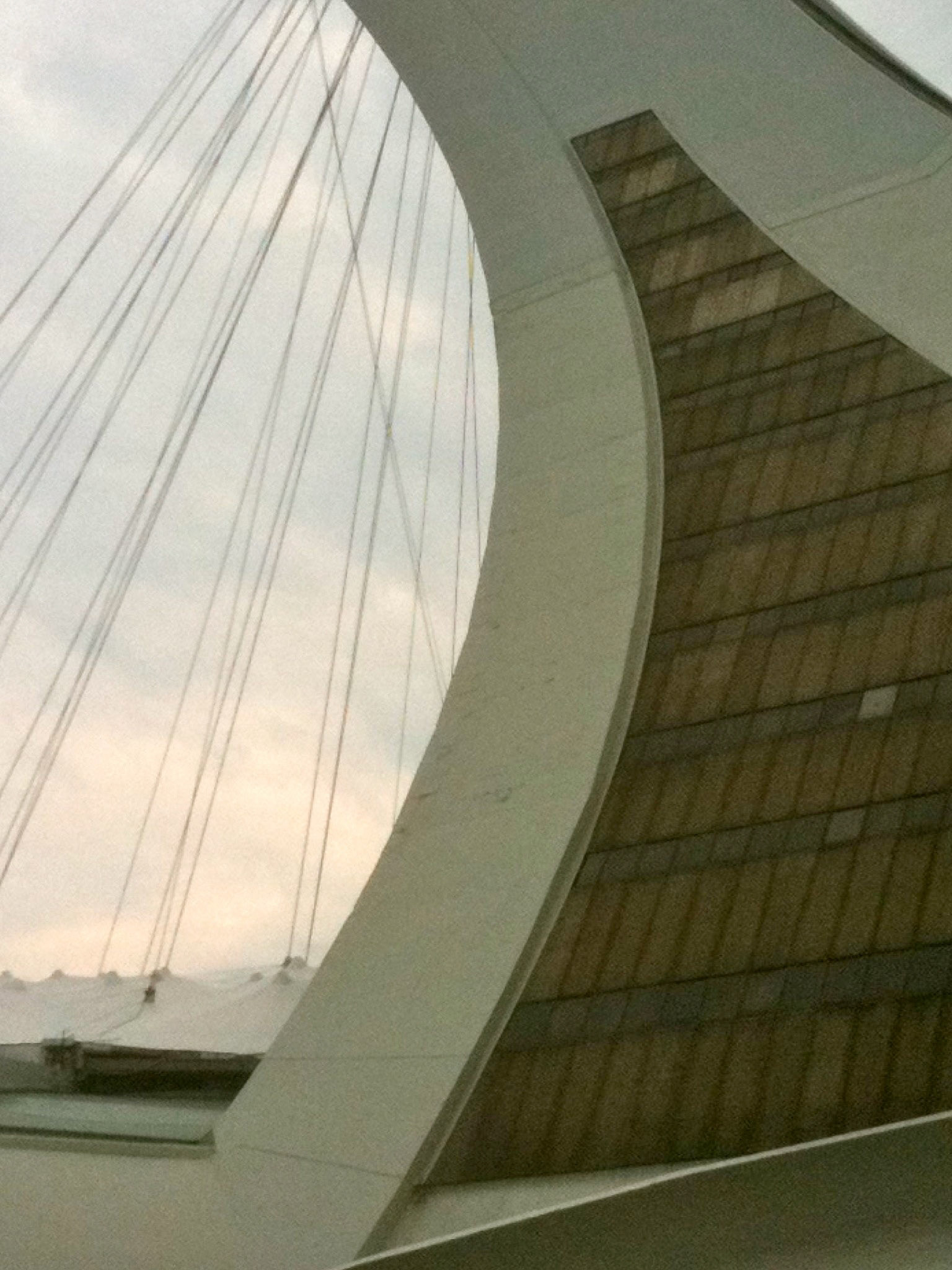 Detail of the tattered cement