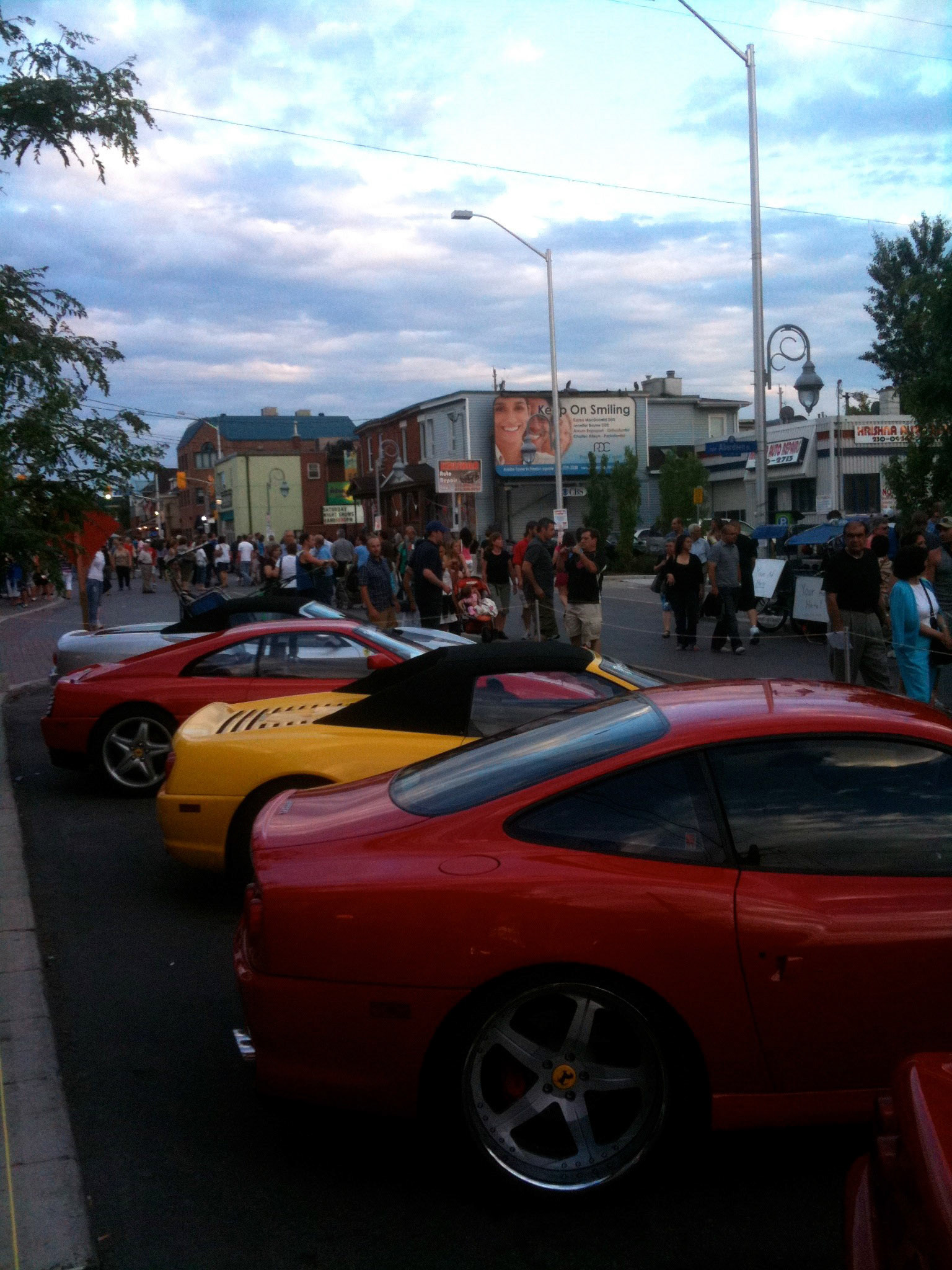 Next stop, visiting some friends in Ottawa. It was the Italian Festival... main feature - hot Italian cars