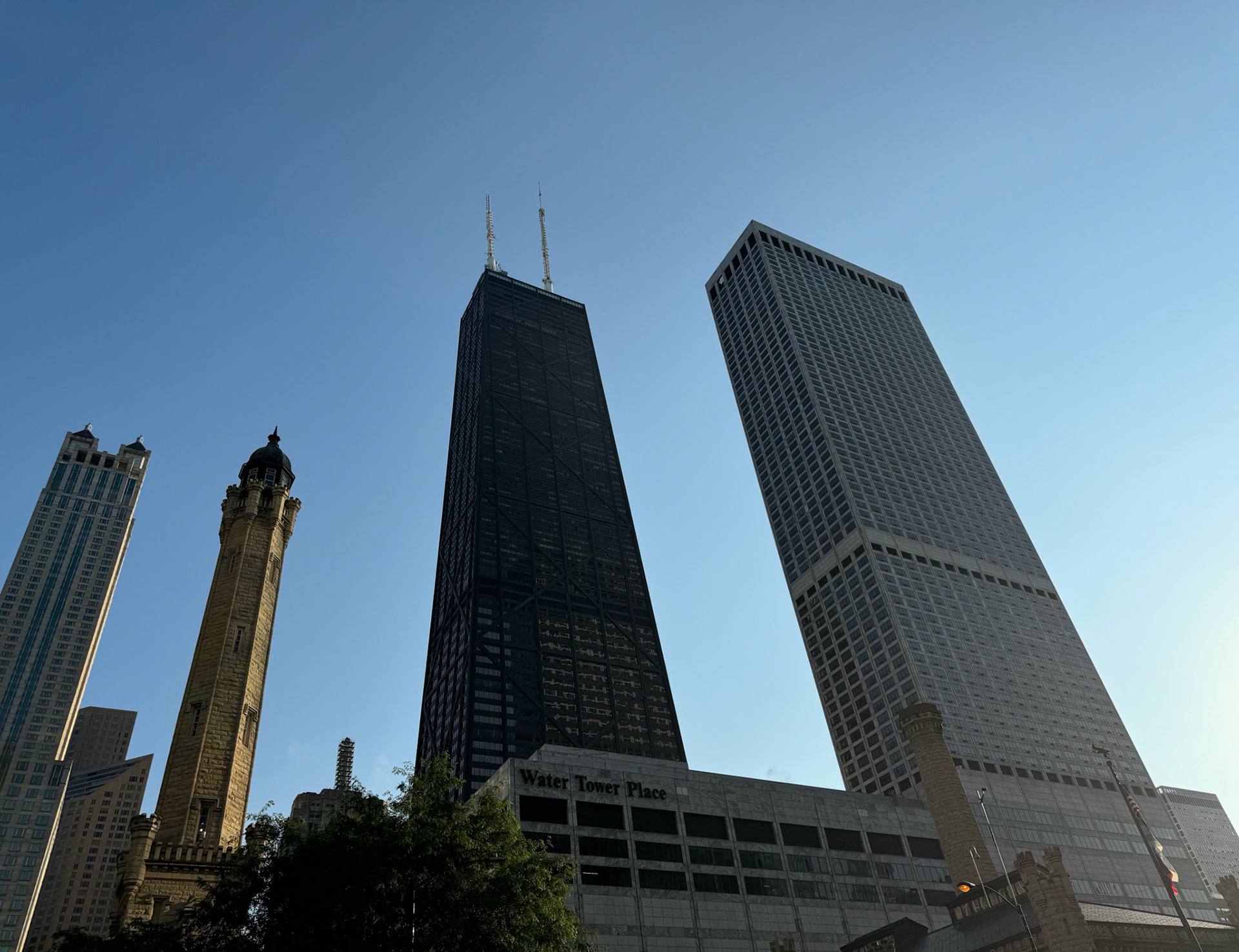 Not far from the shoreline, took in Chicago's famous Water Tower and the Magnificant Mile