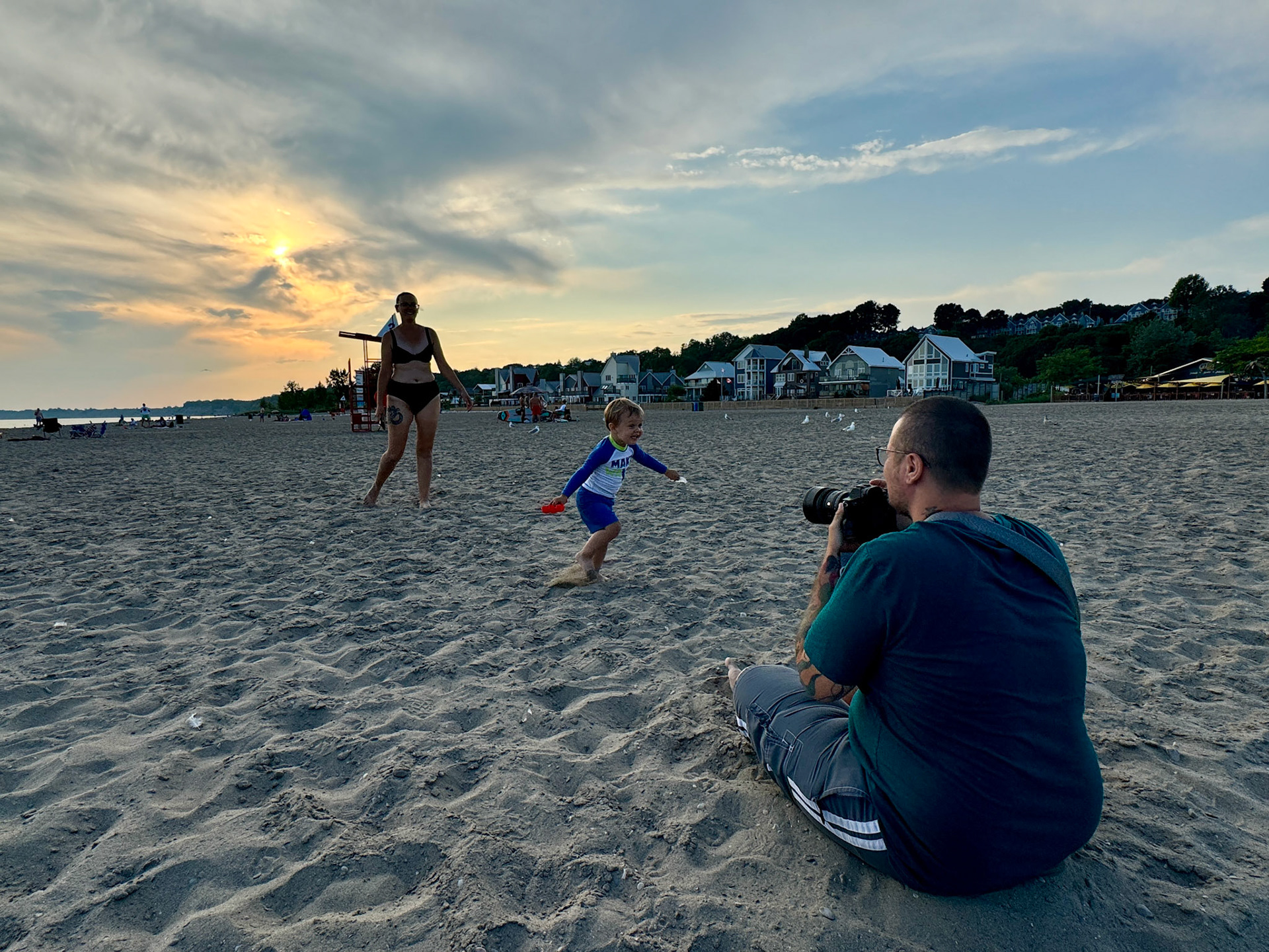 Port Stanley beach day with Jason, Ashley and Quentin