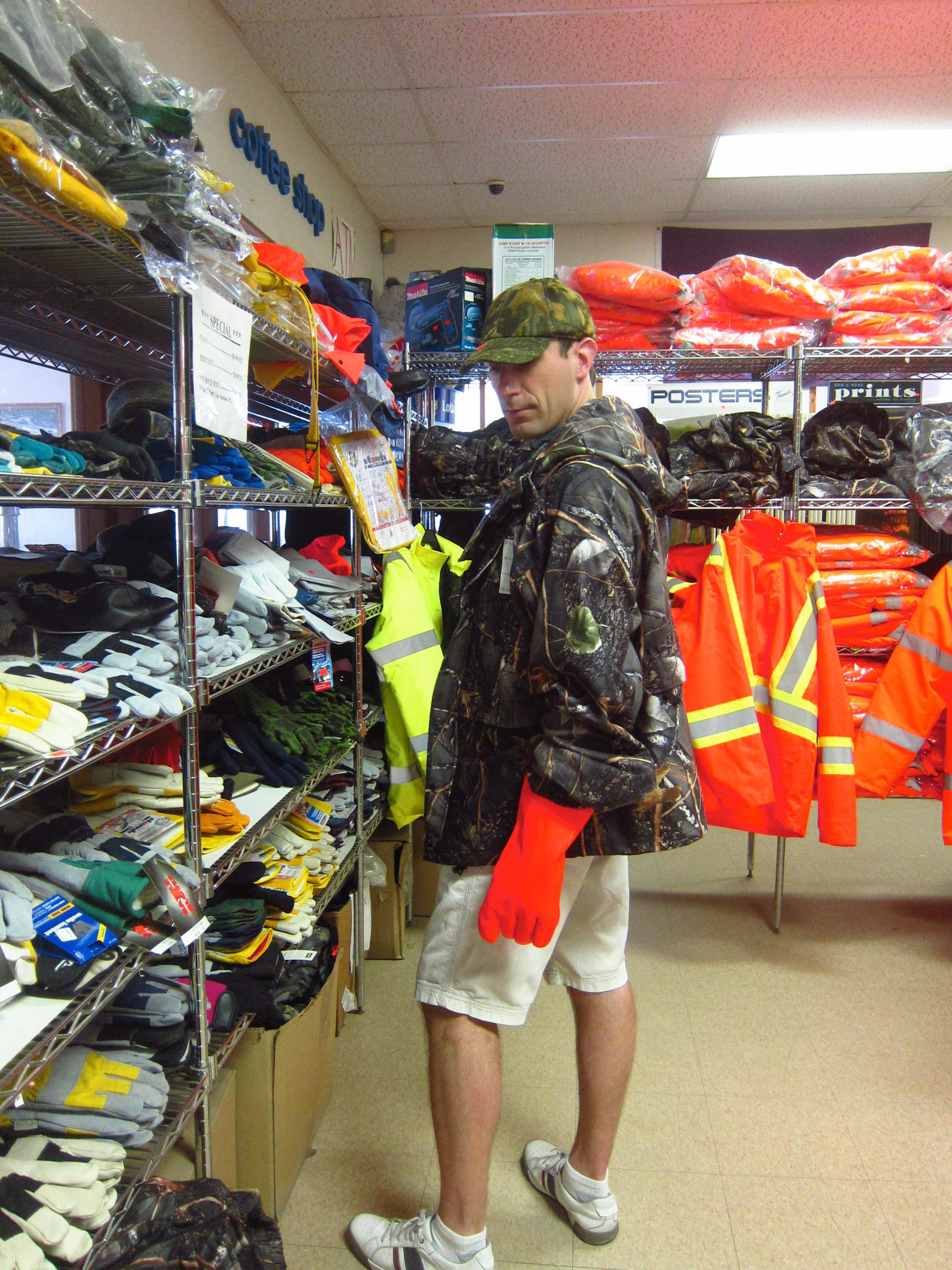 Checking out the wares at the Kaladar General Store