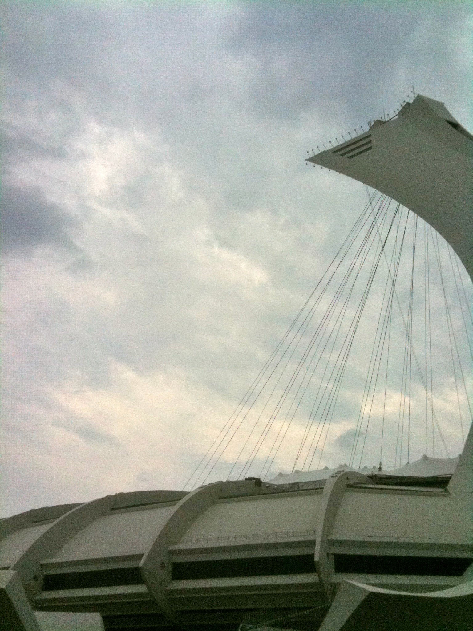 The tower and Olympic Stadium