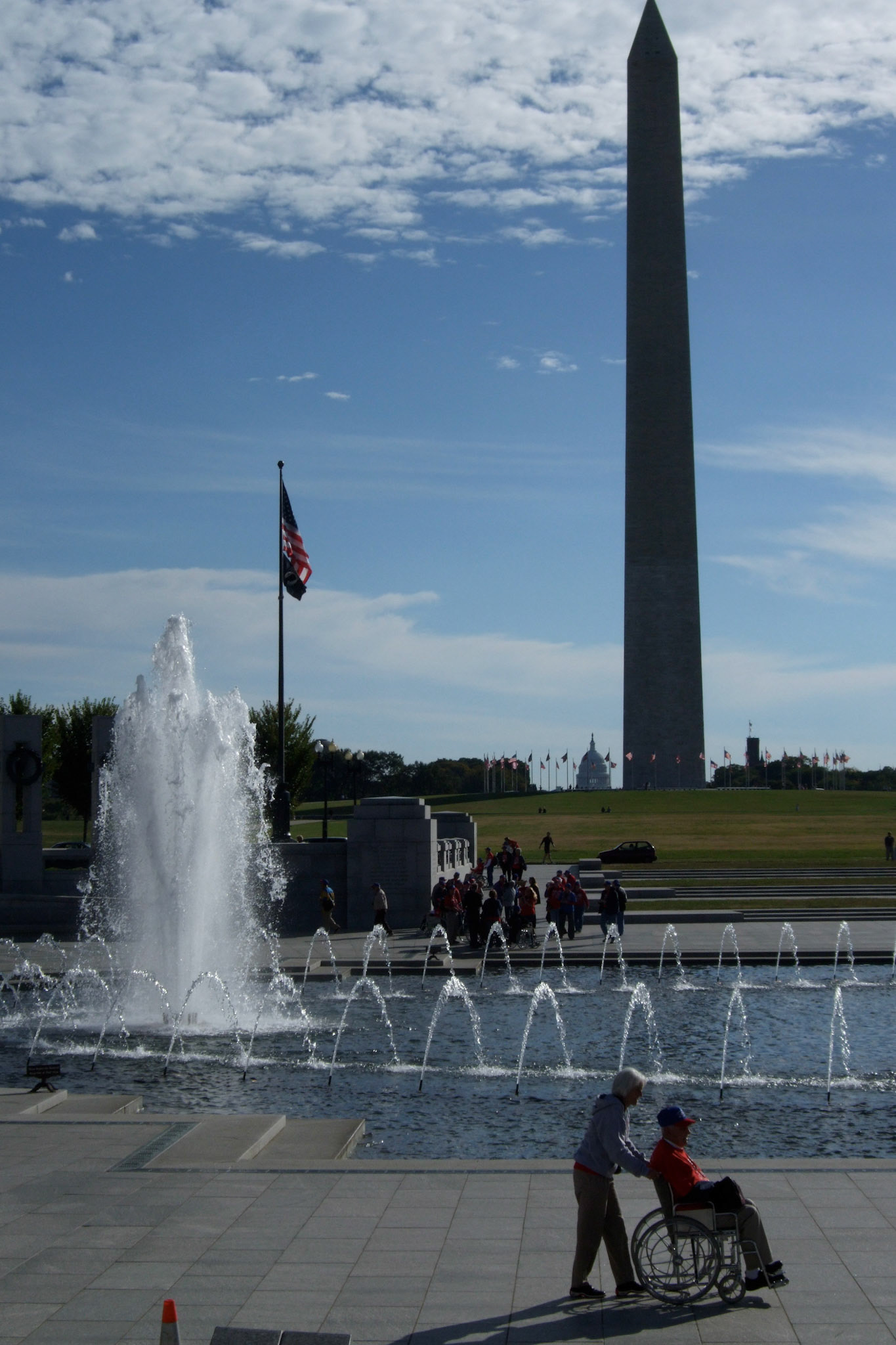 It was pretty remarkable to watch the veterans take in the memorial