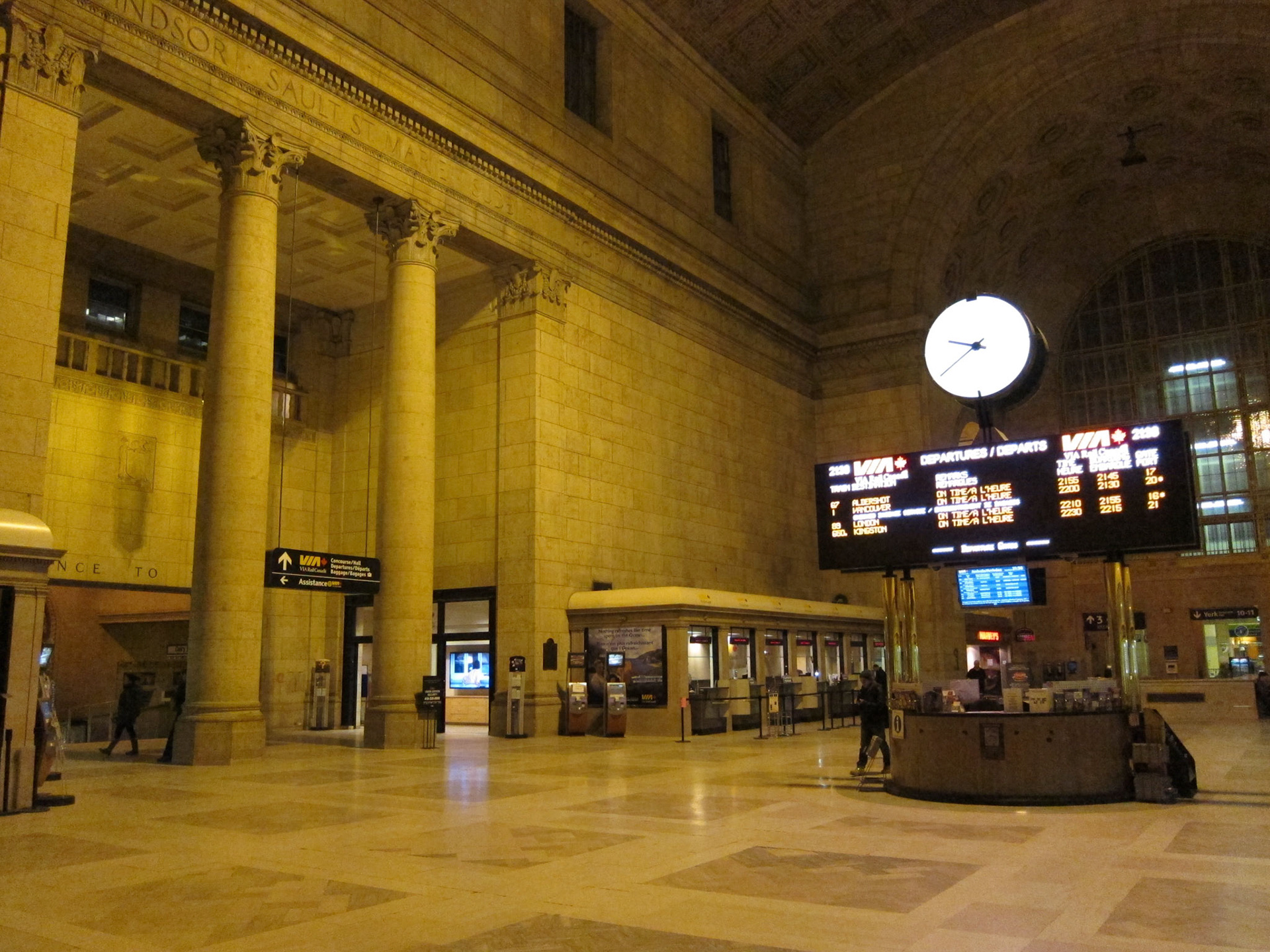 After a long day at work, about to leave the bustle for the serenity on The Canadian enroute to Vancouver