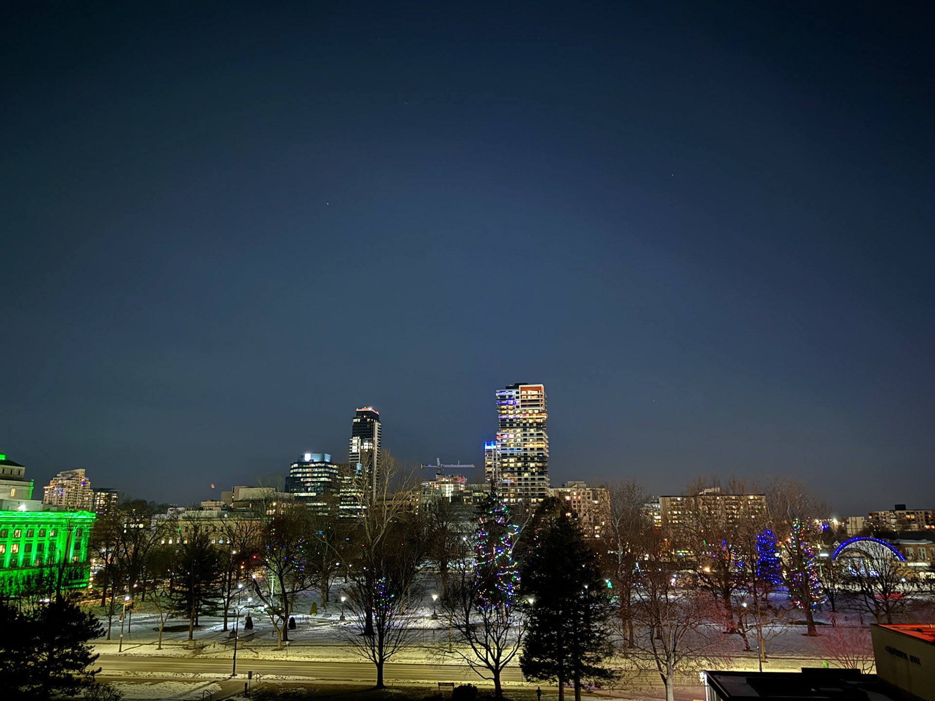 It was also a beautiful night to see the lights at London's Victoria Park