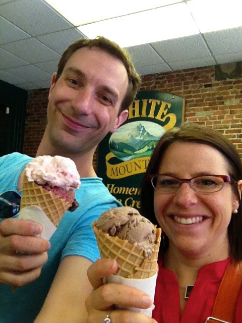 Capping off an excellent roadtrip adventure with one of the best ice creams I've had: White Mountain in Kingston. Great trip with a great friend (and the sexy car rocked!)