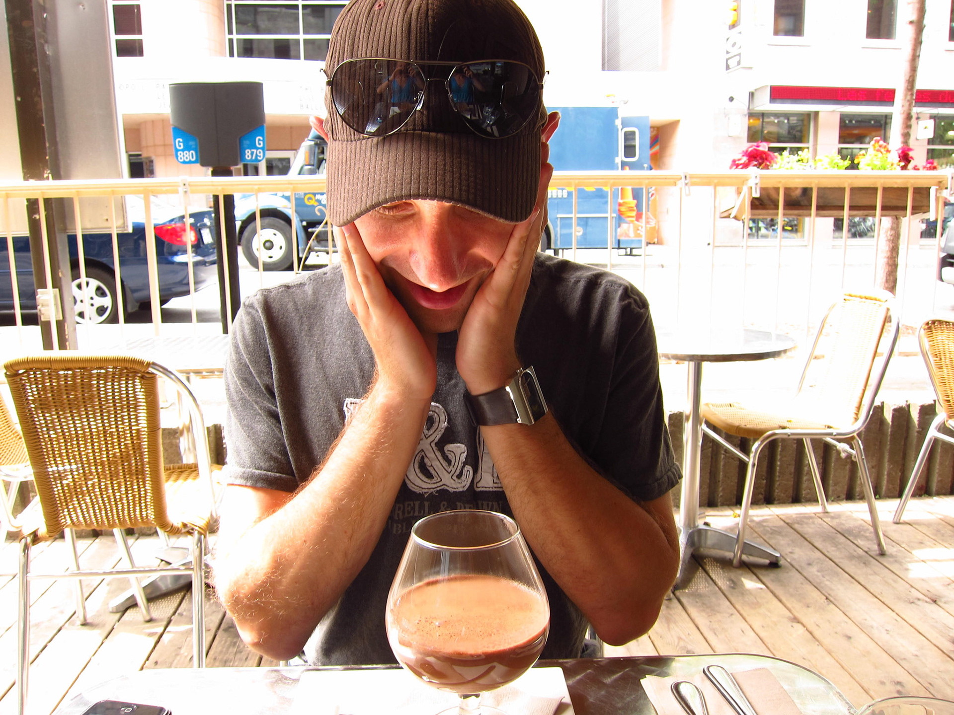 I am speechless: a cup of chocolate for breakfast. Bliss