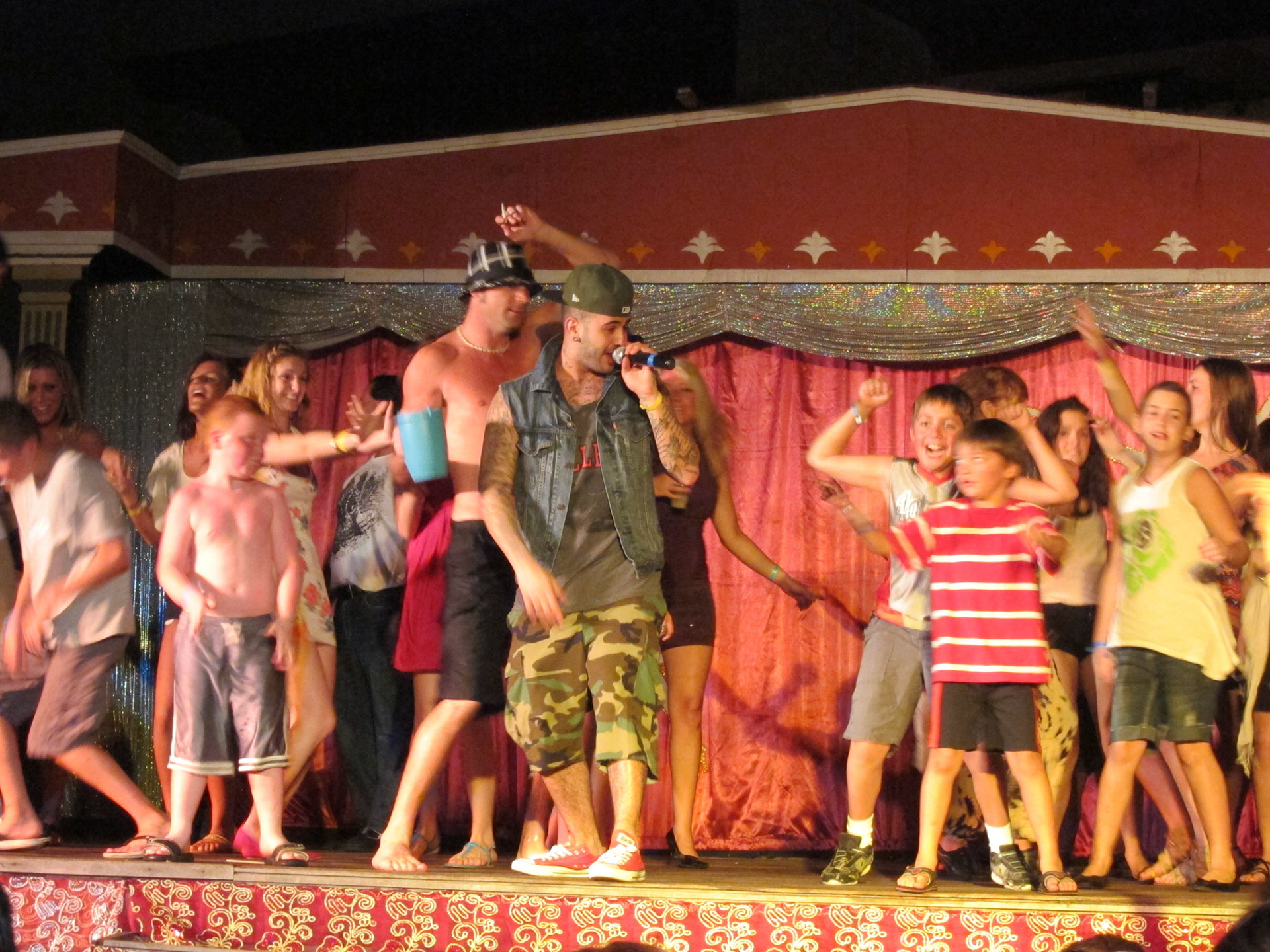 Canadian singer Danny Fernandes performed one night at the resort