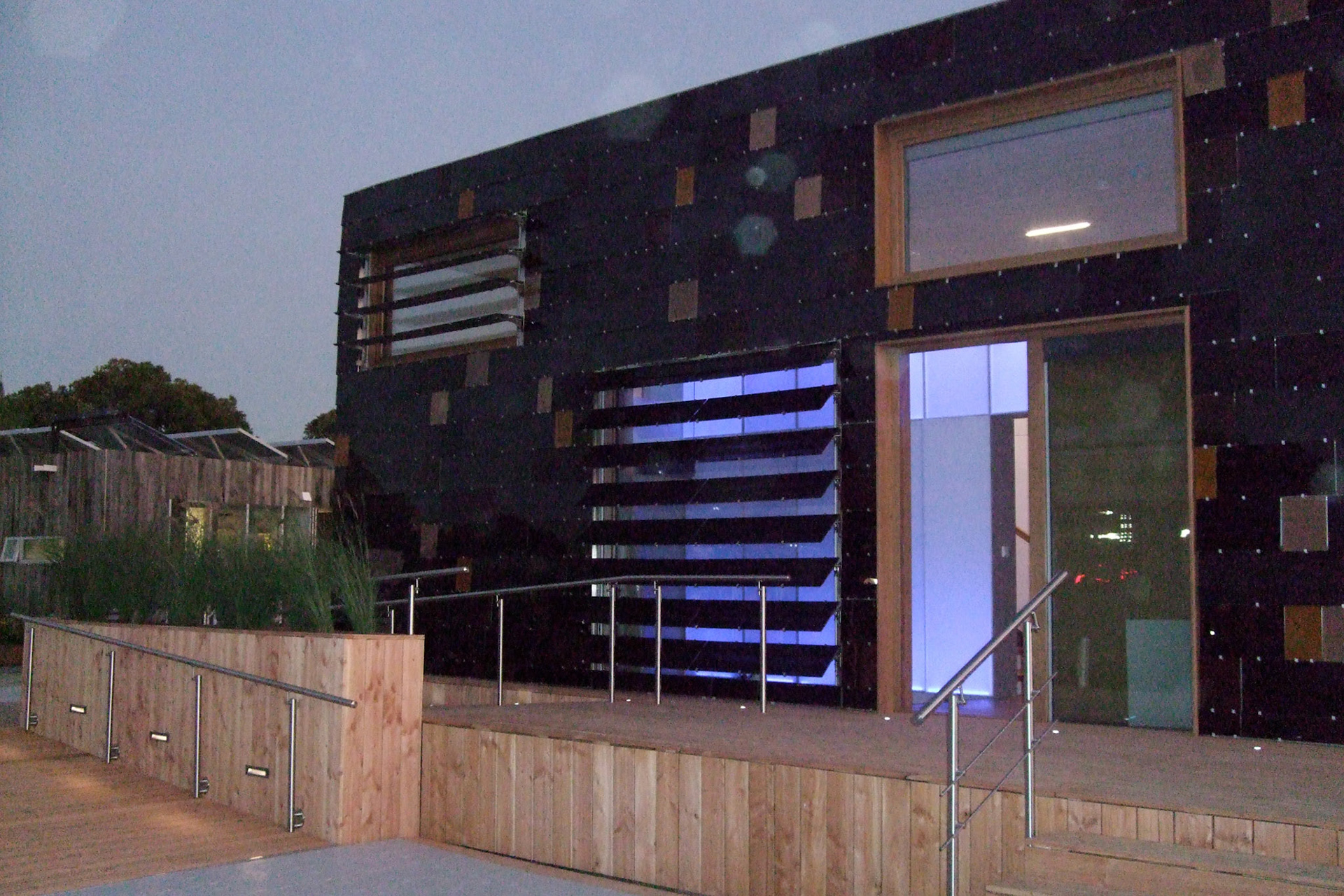 At the National Mall, there was a solar-powered house architecture competition among US universities.
