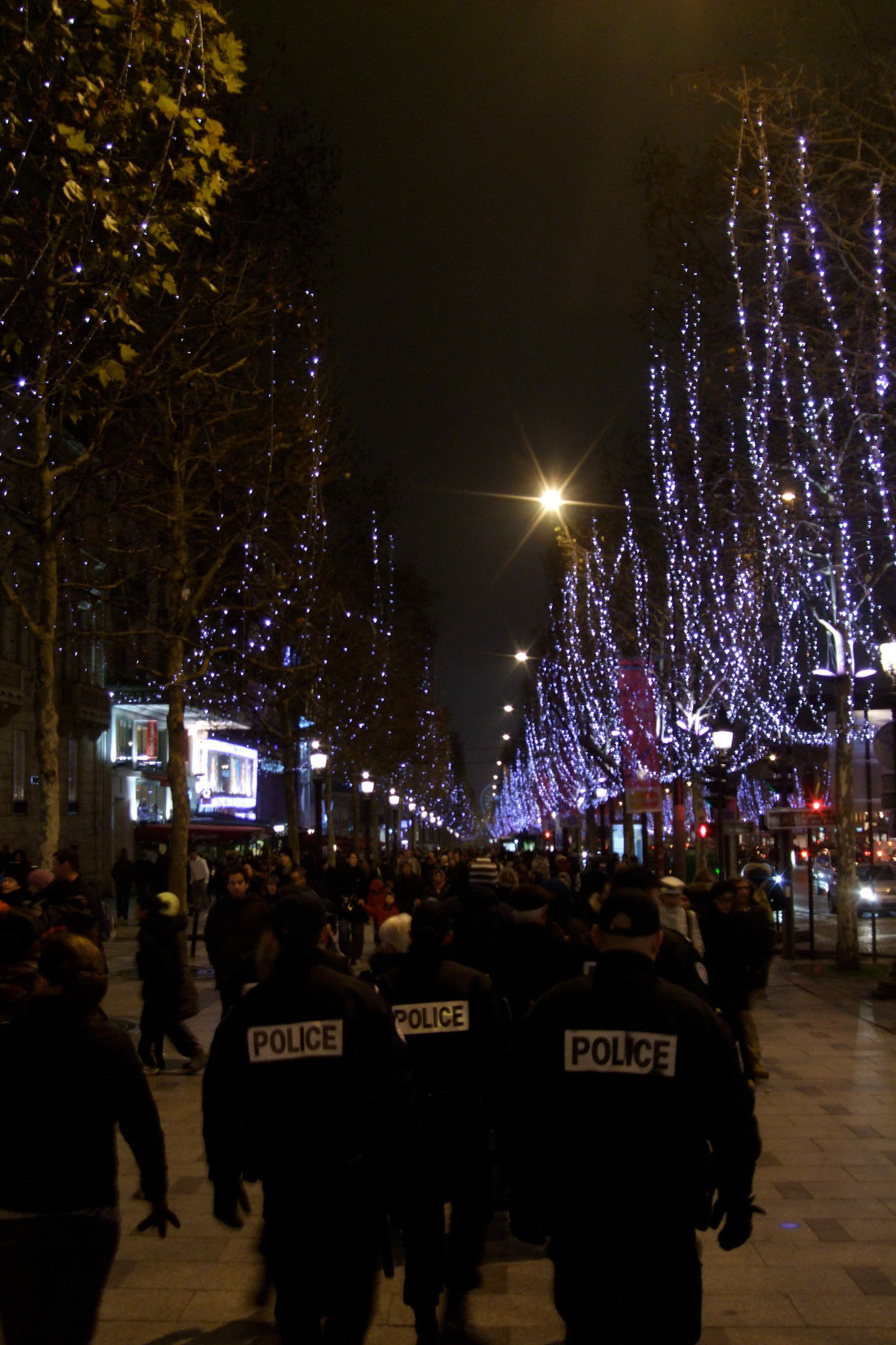 Heavily armed police were everywhere getting ready for the New Year's crowd. We knew enough to avoid Champs Elysees later in the evening!