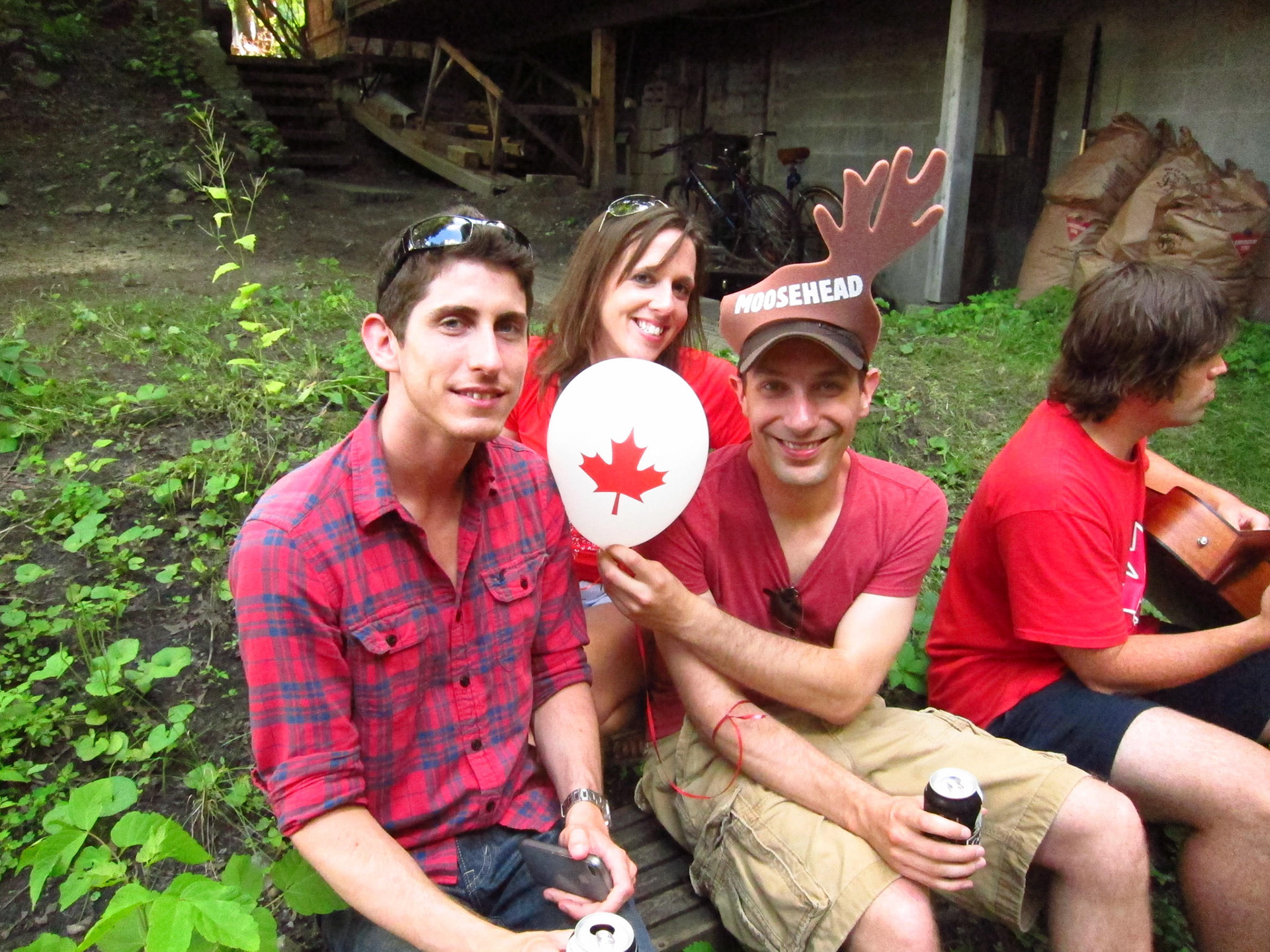 Chris, Kelly and I spent the afternoon at a Canada Day party with our friends Vito and Renee