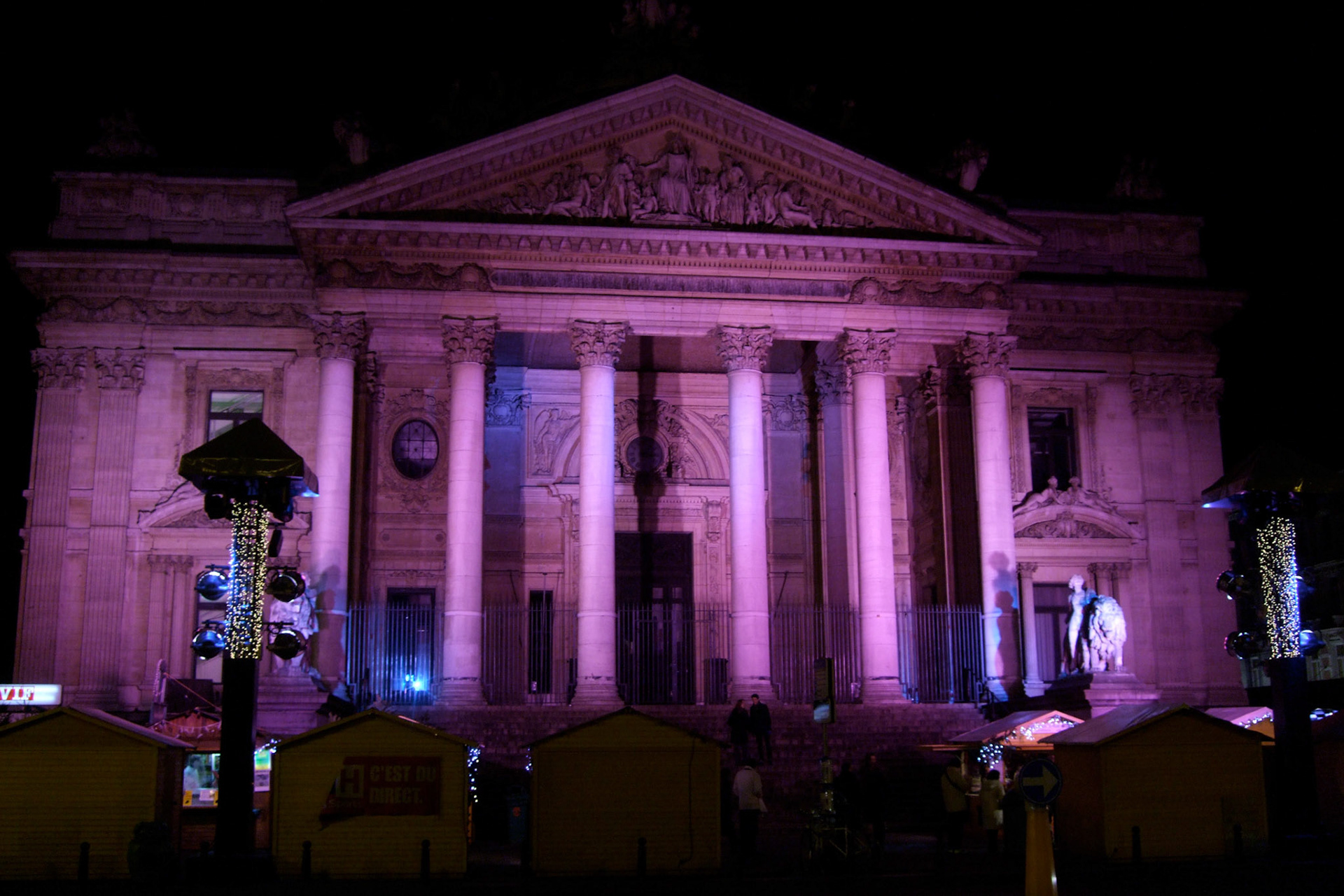 The Bourse-Beurs (stock exchange) is a beautiful building in Brussels