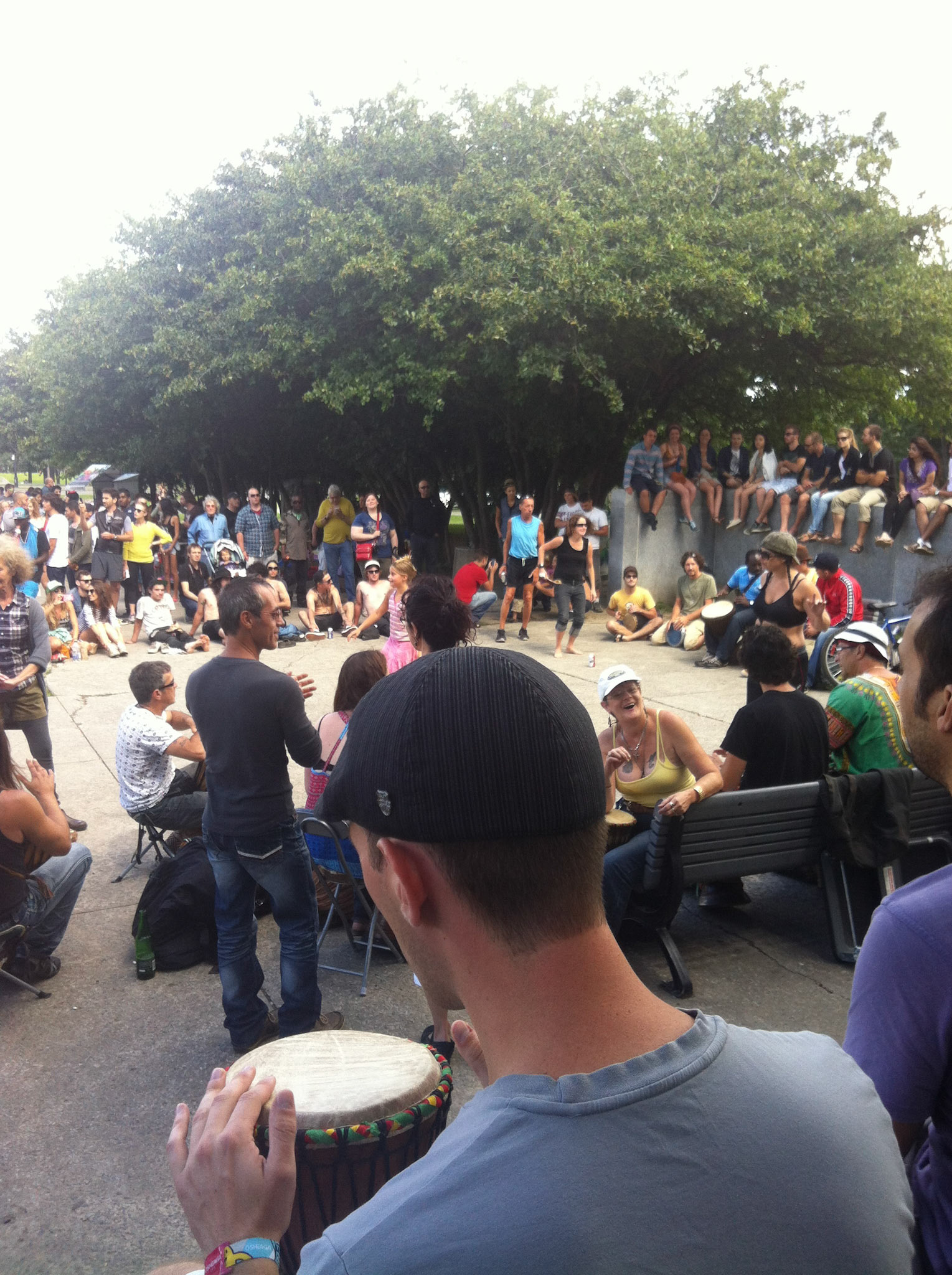 I'm getting lost in the rhythm of the tamtams