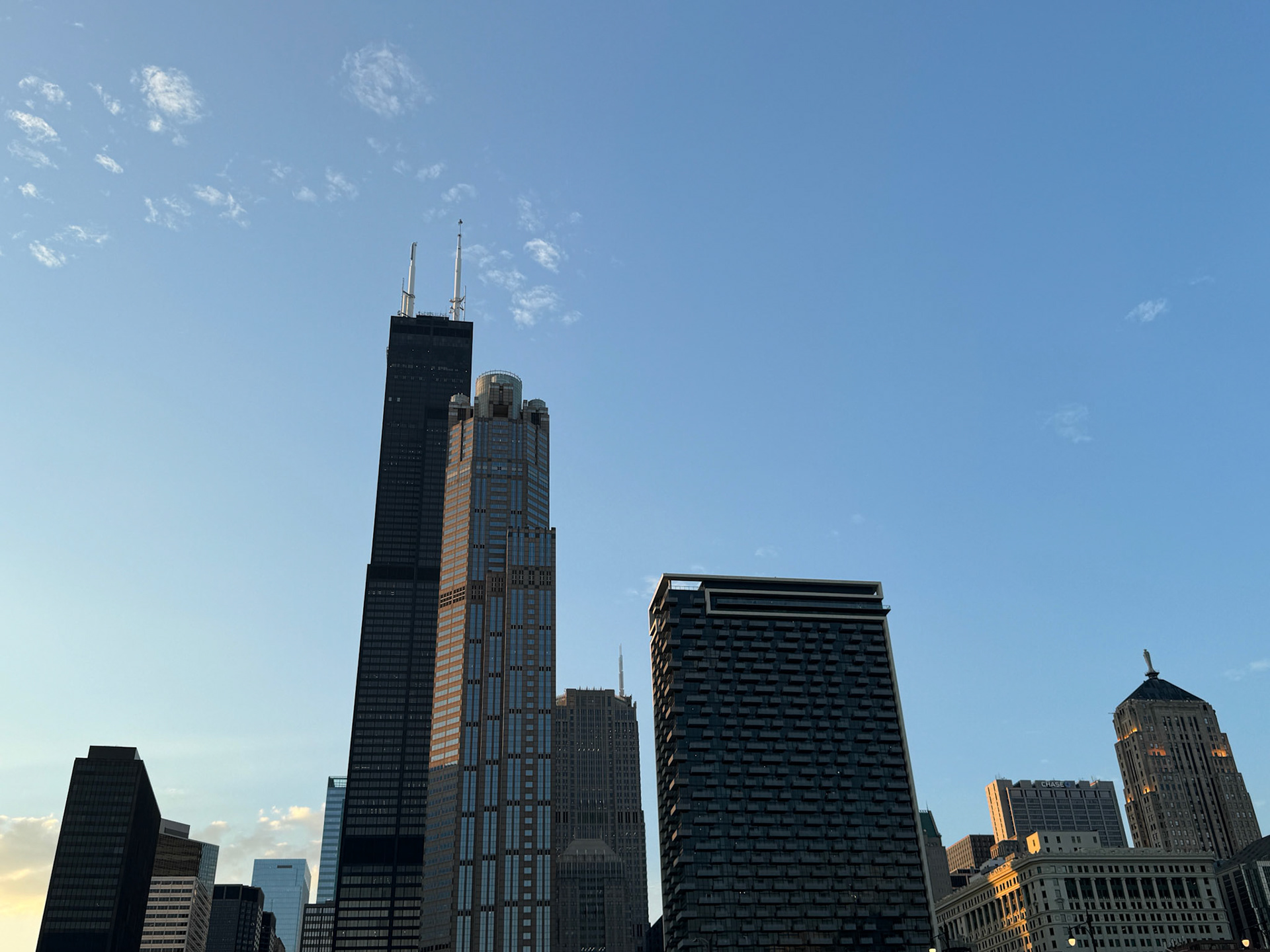 The Willis Tower still dominates the Chicago skyline