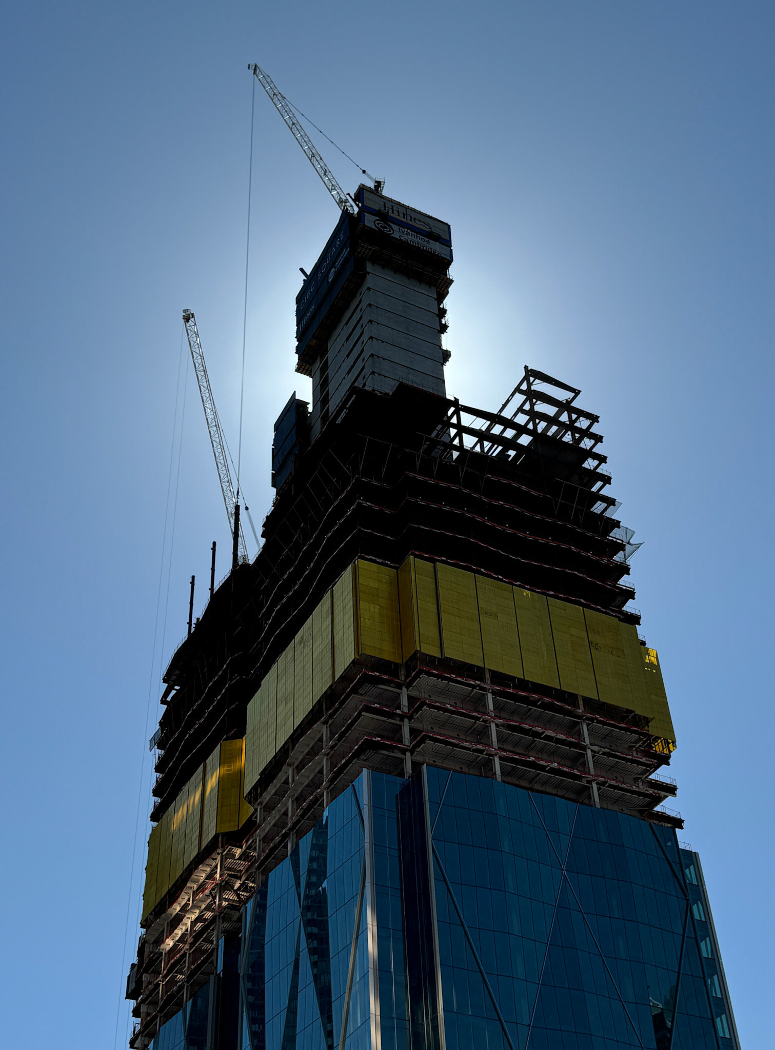 New construction in downtown Toronto