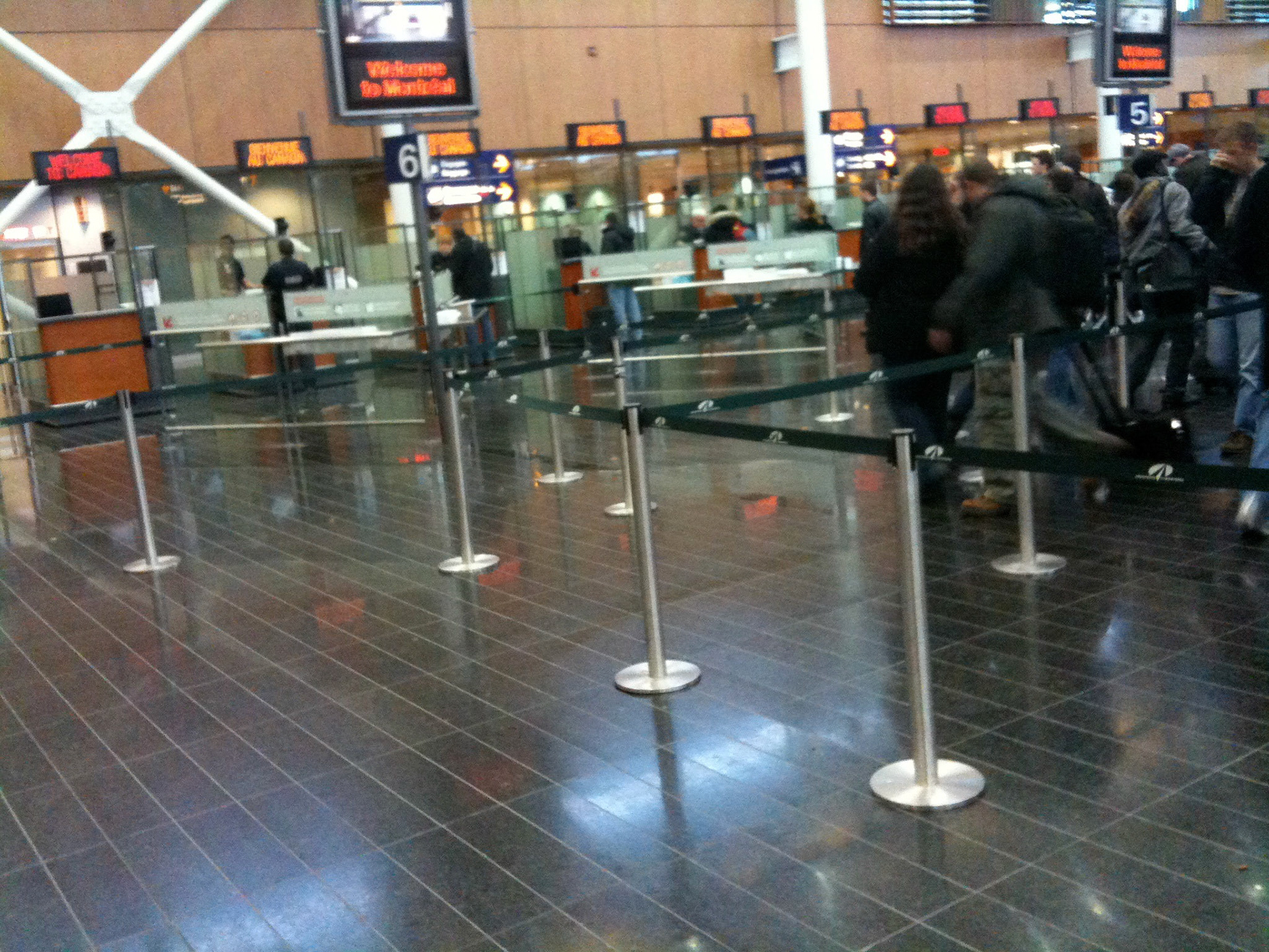 But, making a connecting flight ended up being a great score: separate customs check for those making connections. No line!