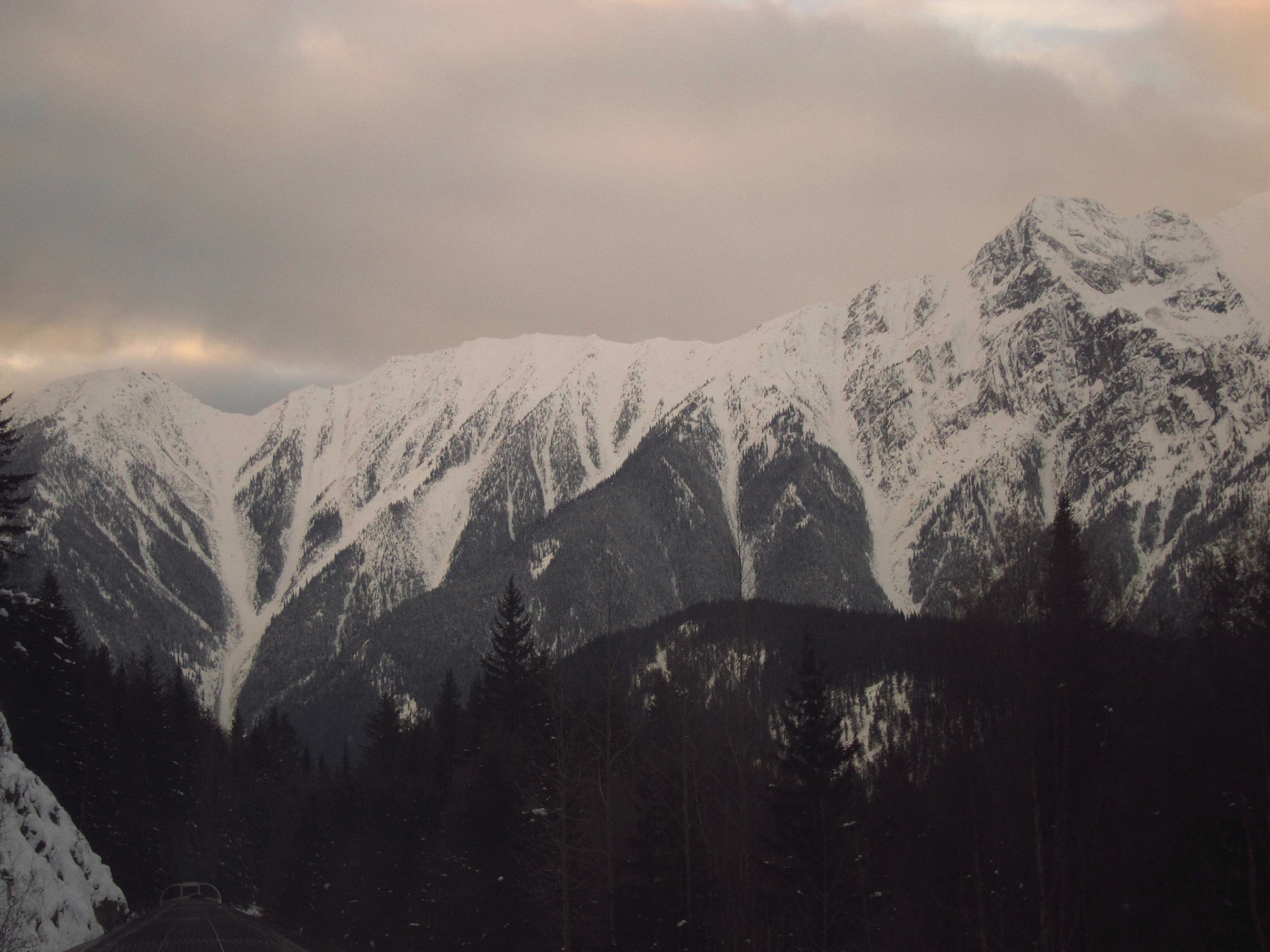 Incredibly steep and jagged faces of the Rocky Mountains
