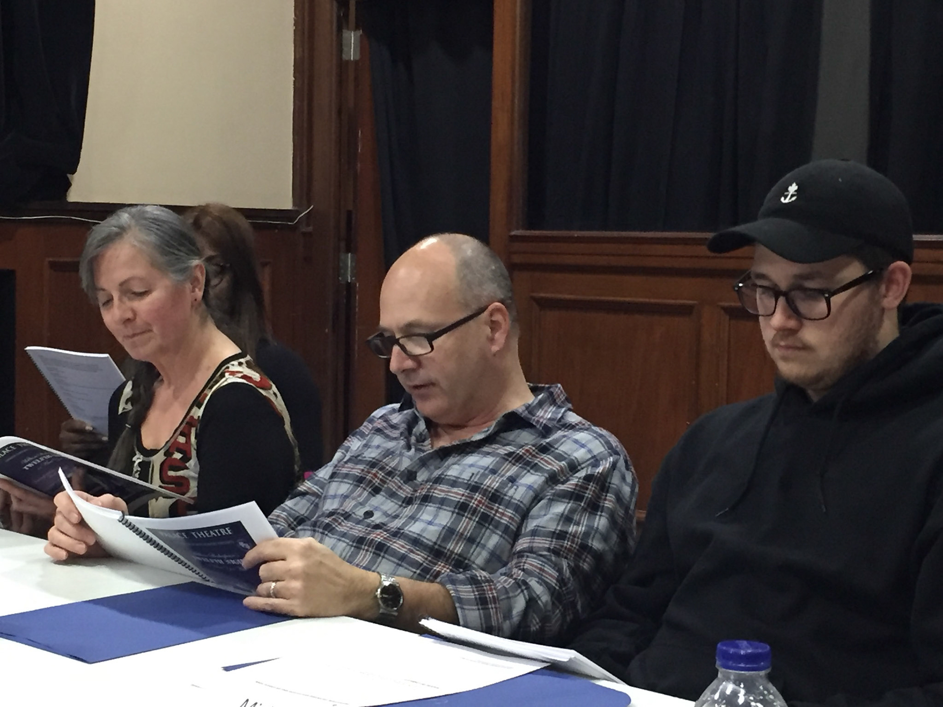 First read-through with the whole cast