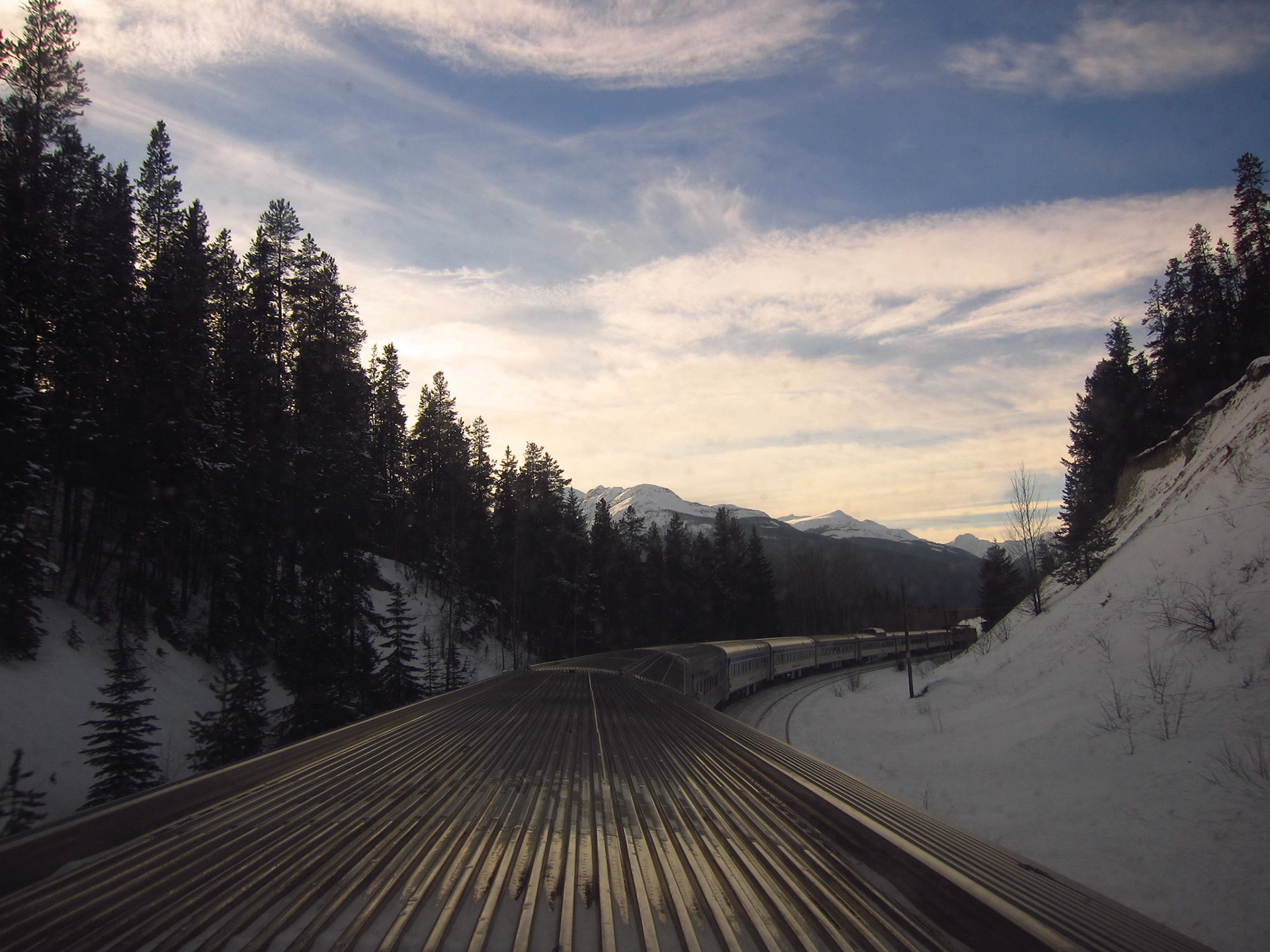 After a perfect winter retreat in Jasper - the excitement builds as The Canadian plunges into the depths of the Rockies towards B.C.