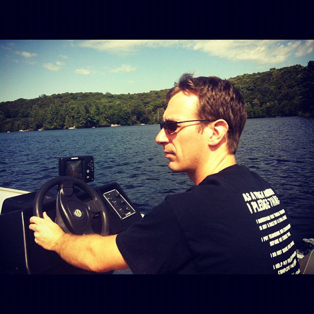 I'm on a boat