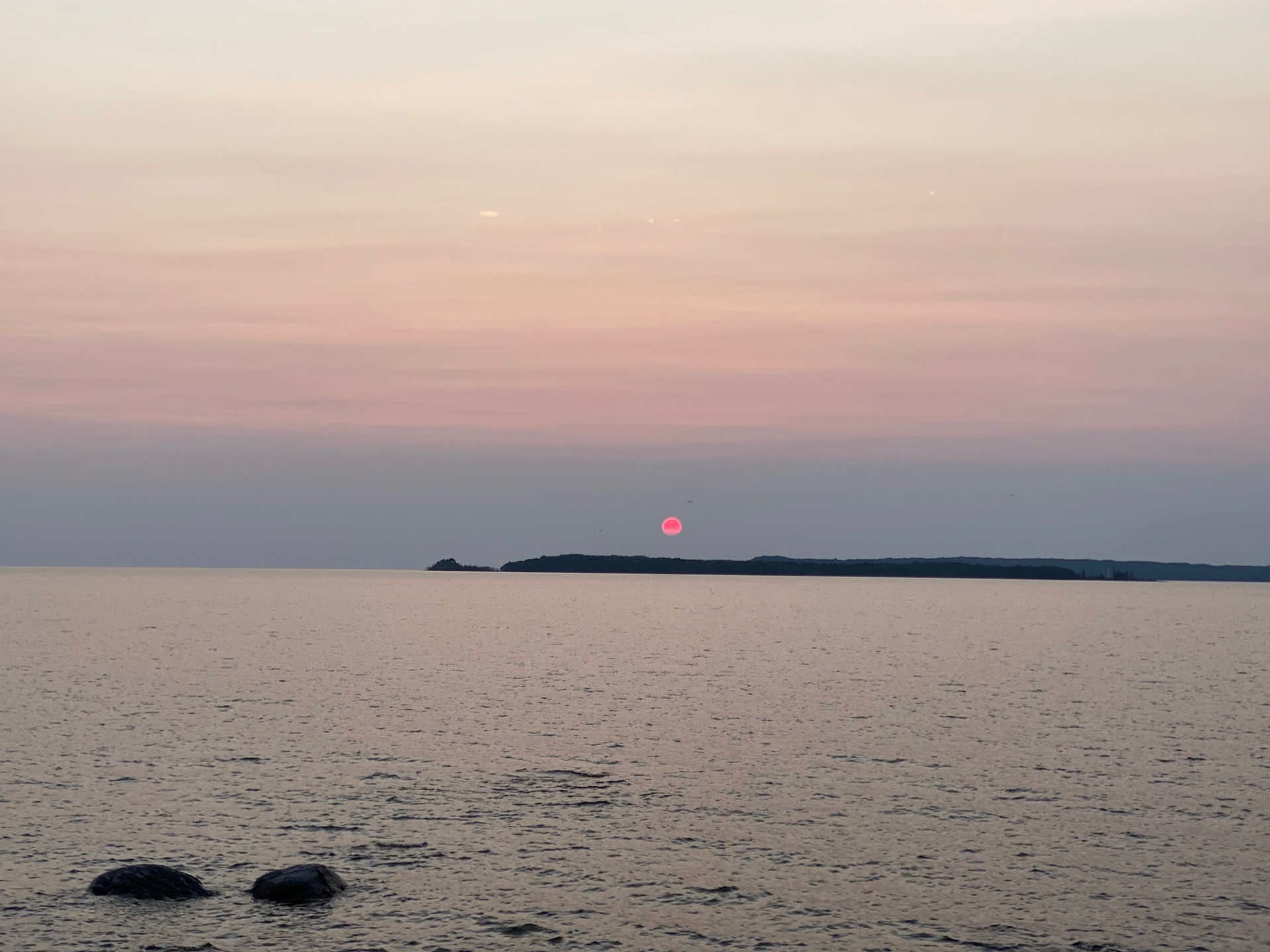 Cottage sunset - July 17, 2021