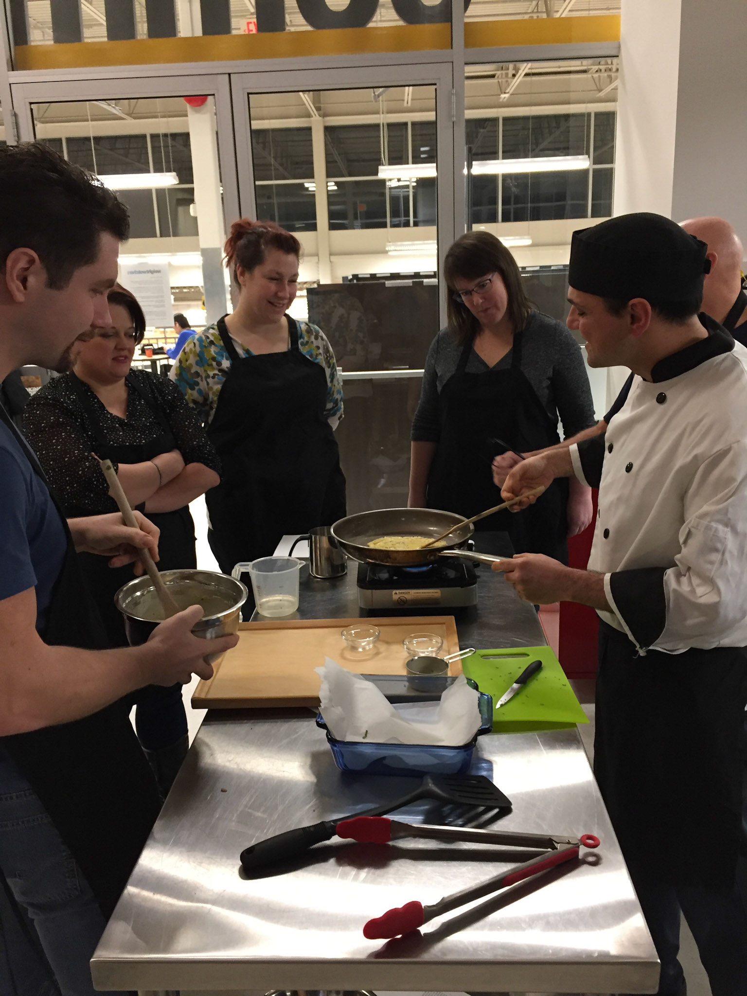 All of my guests got to participate in some hands-on cooking