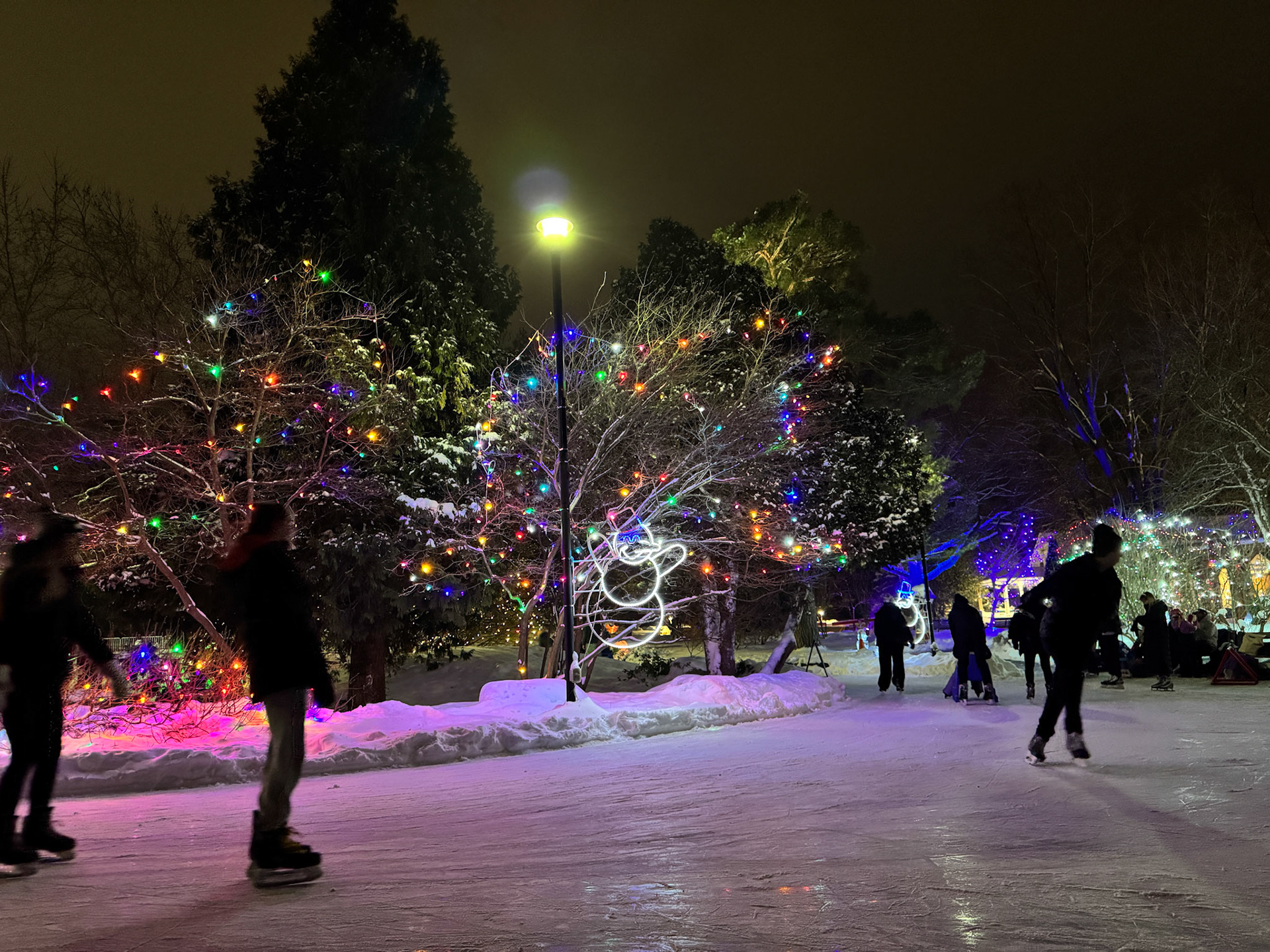 Skating with Dane at Storybook Gardens