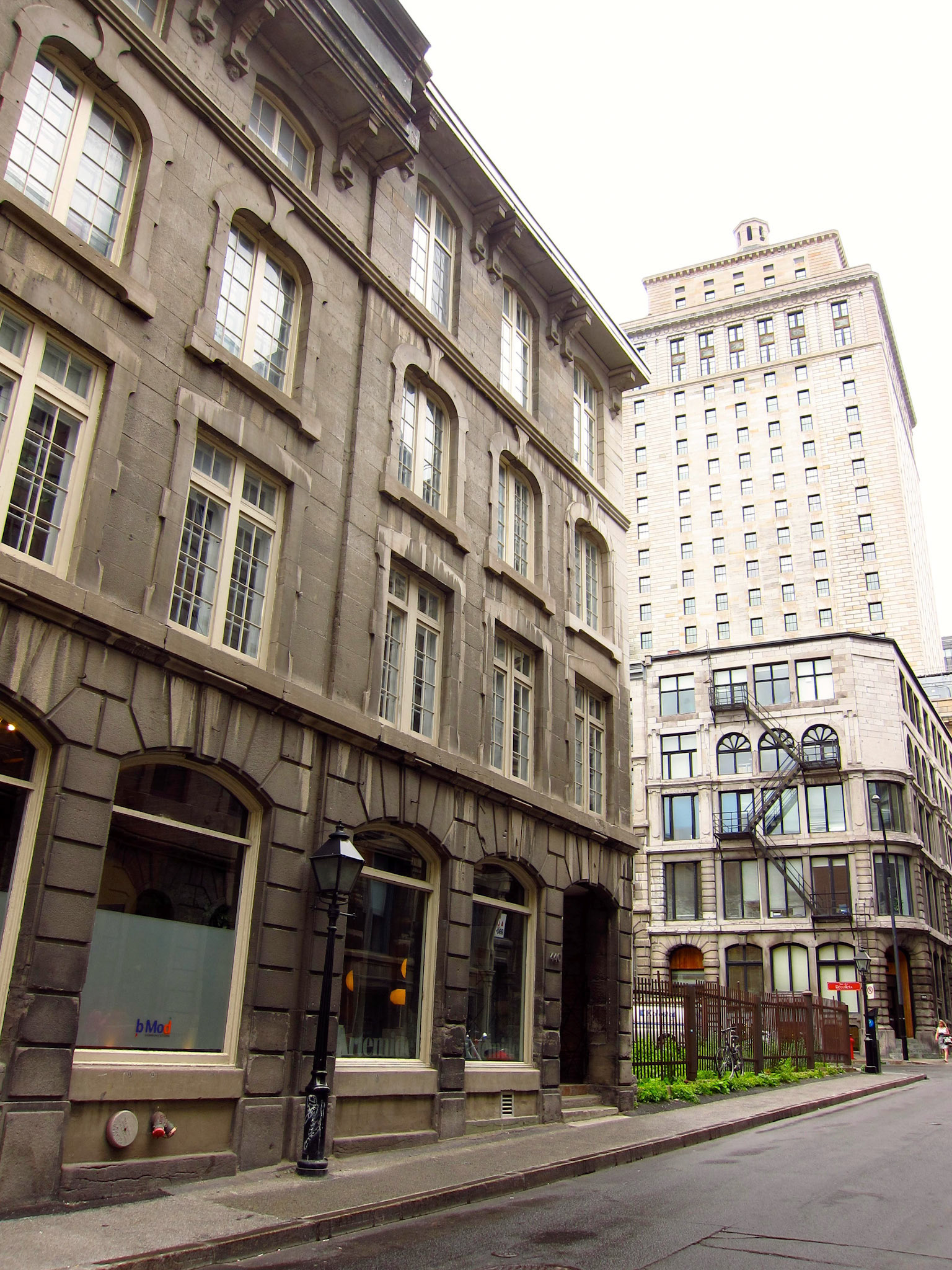 Checking out the architecture in Old Montreal