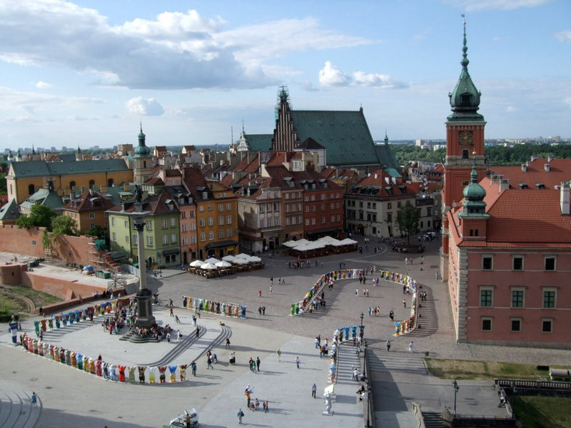 Warsaw, Poland and Baltic Sea