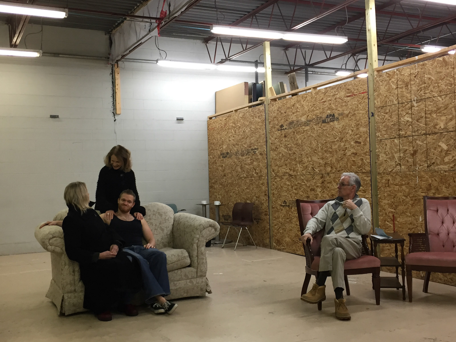 Rehearsals behind the scenes for "Vanya and Sonia and Masha and Spike" by Christopher Durang