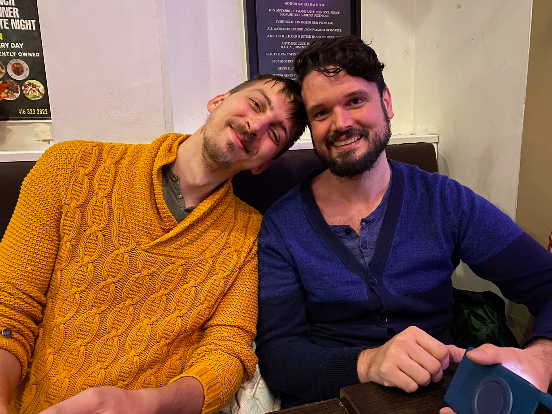At Glad Day Bookshop with Ryan and Andrew for David Kingston Keh's book launch of "The B-Side of David Garneau"
