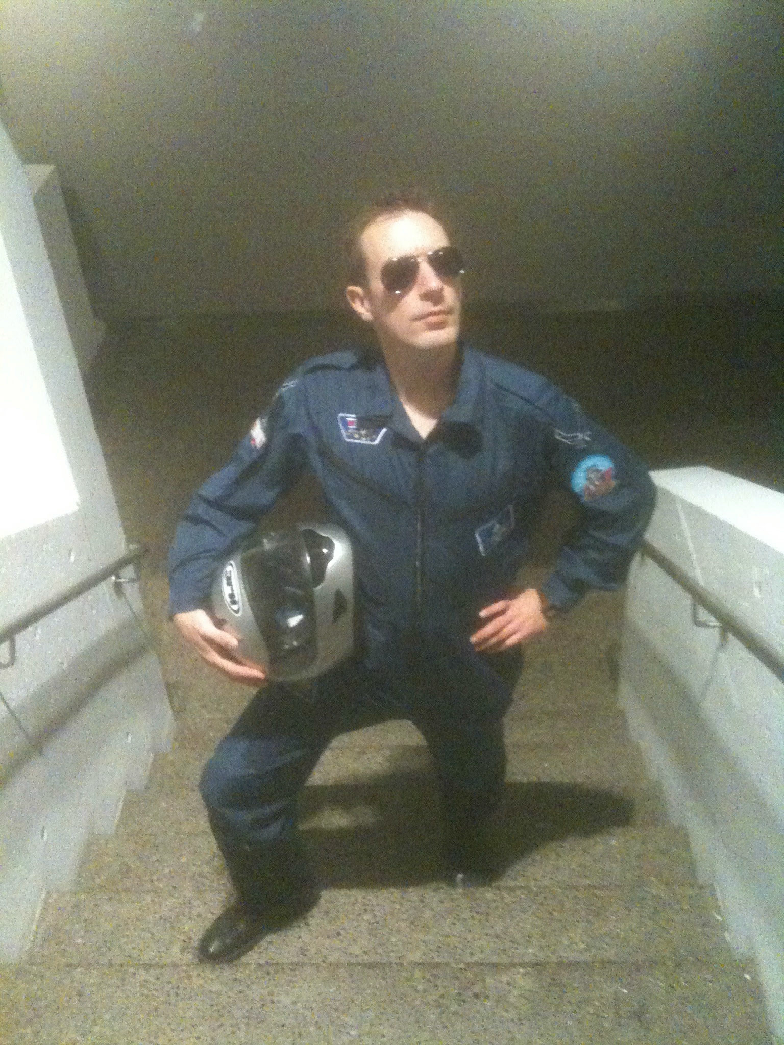 Flight Suit Up! Maverick from Top Gun in the style of Barney from How I Met Your Mother