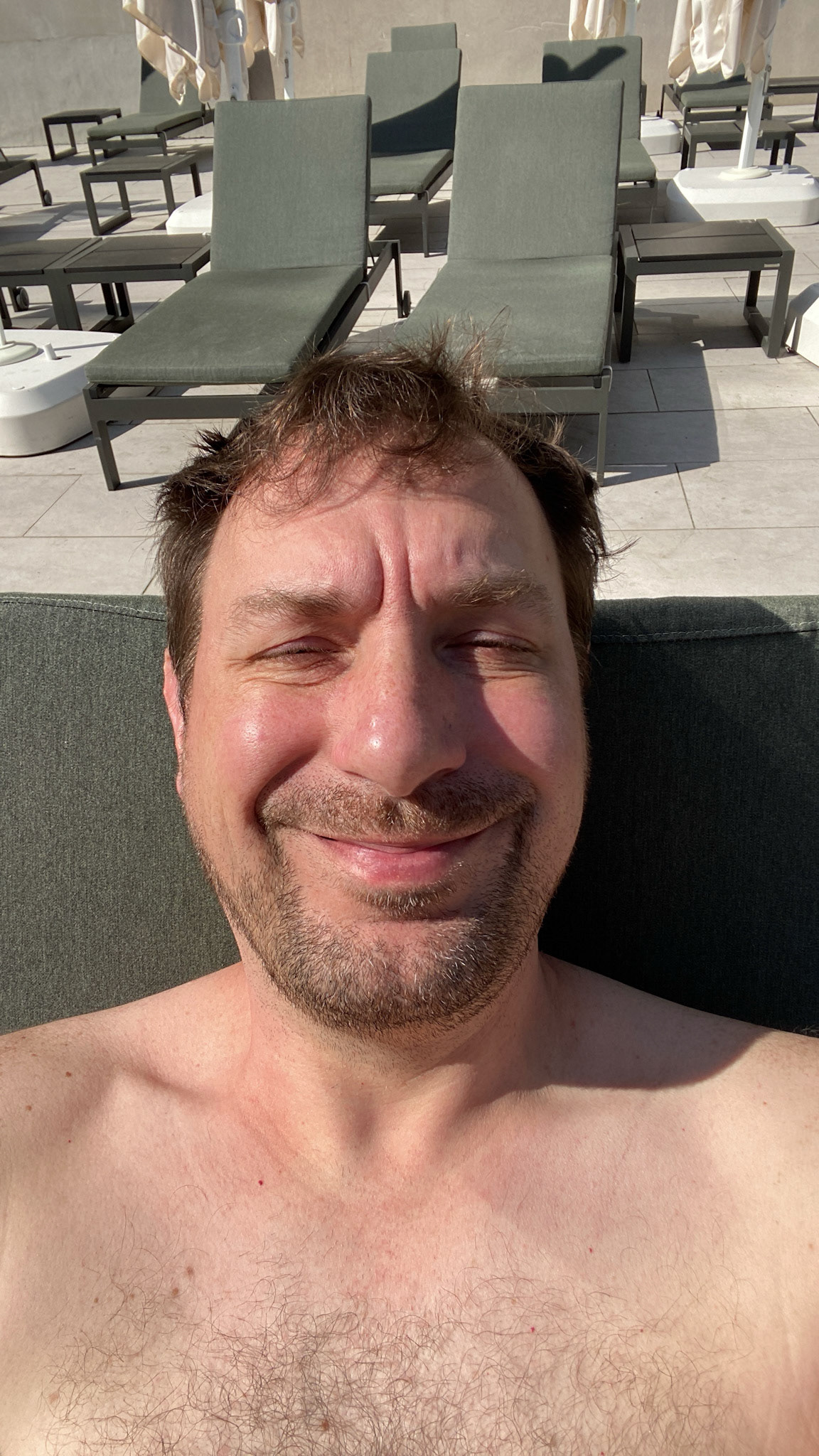 The Sheraton had a spectacular pool that I started each day with