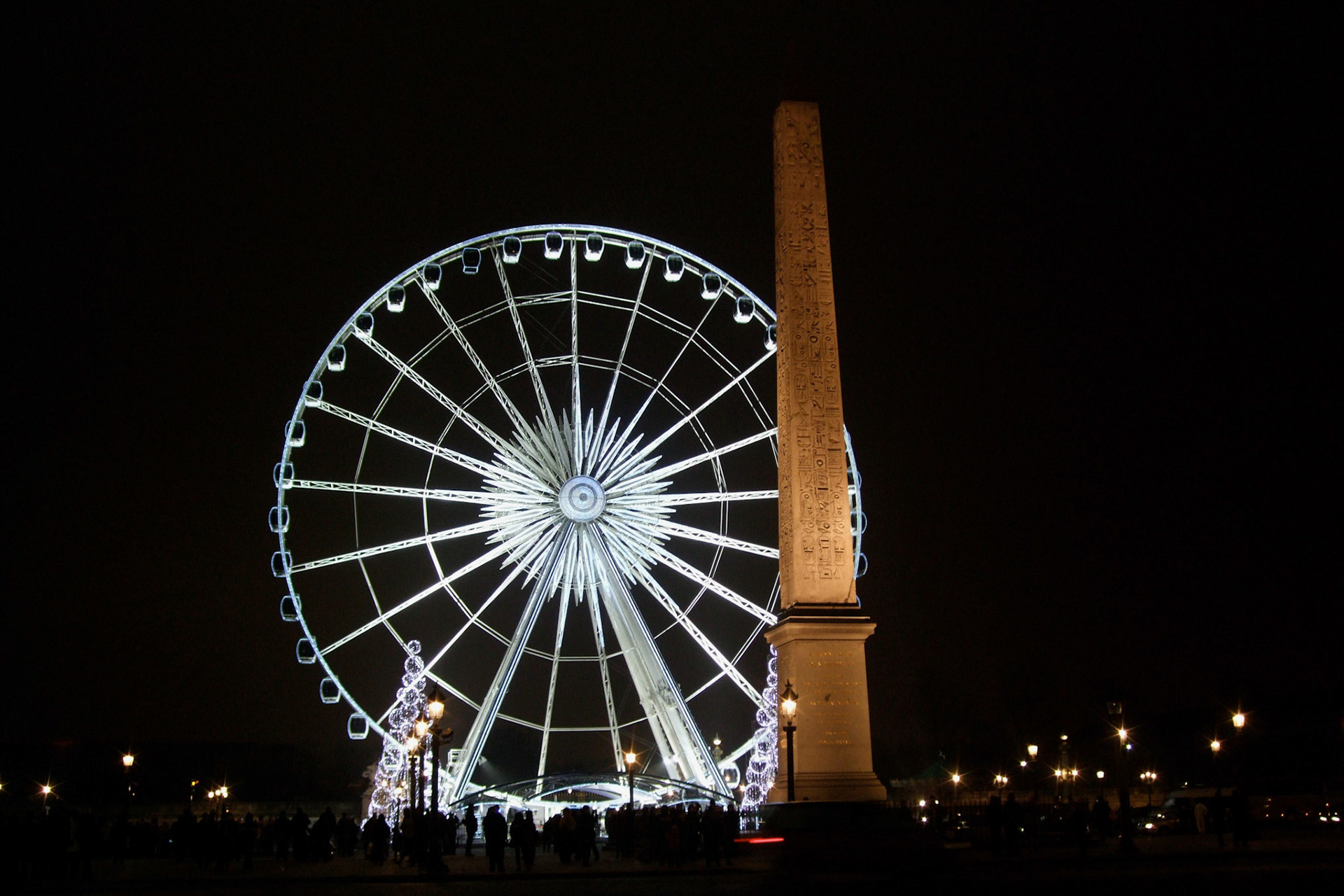 The Obelisk of Luxor stands in the center of Place de la Concorde. Egypt has been asking France to give the Obelisk back.