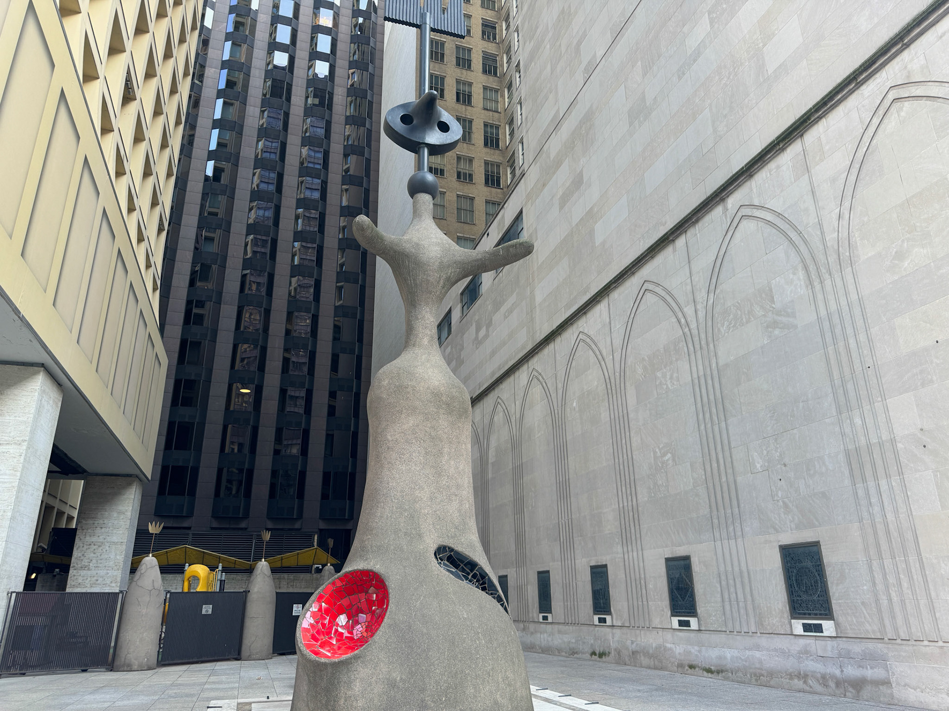 This is another famous piece of public art in downtown Chicago - by Joan Miró