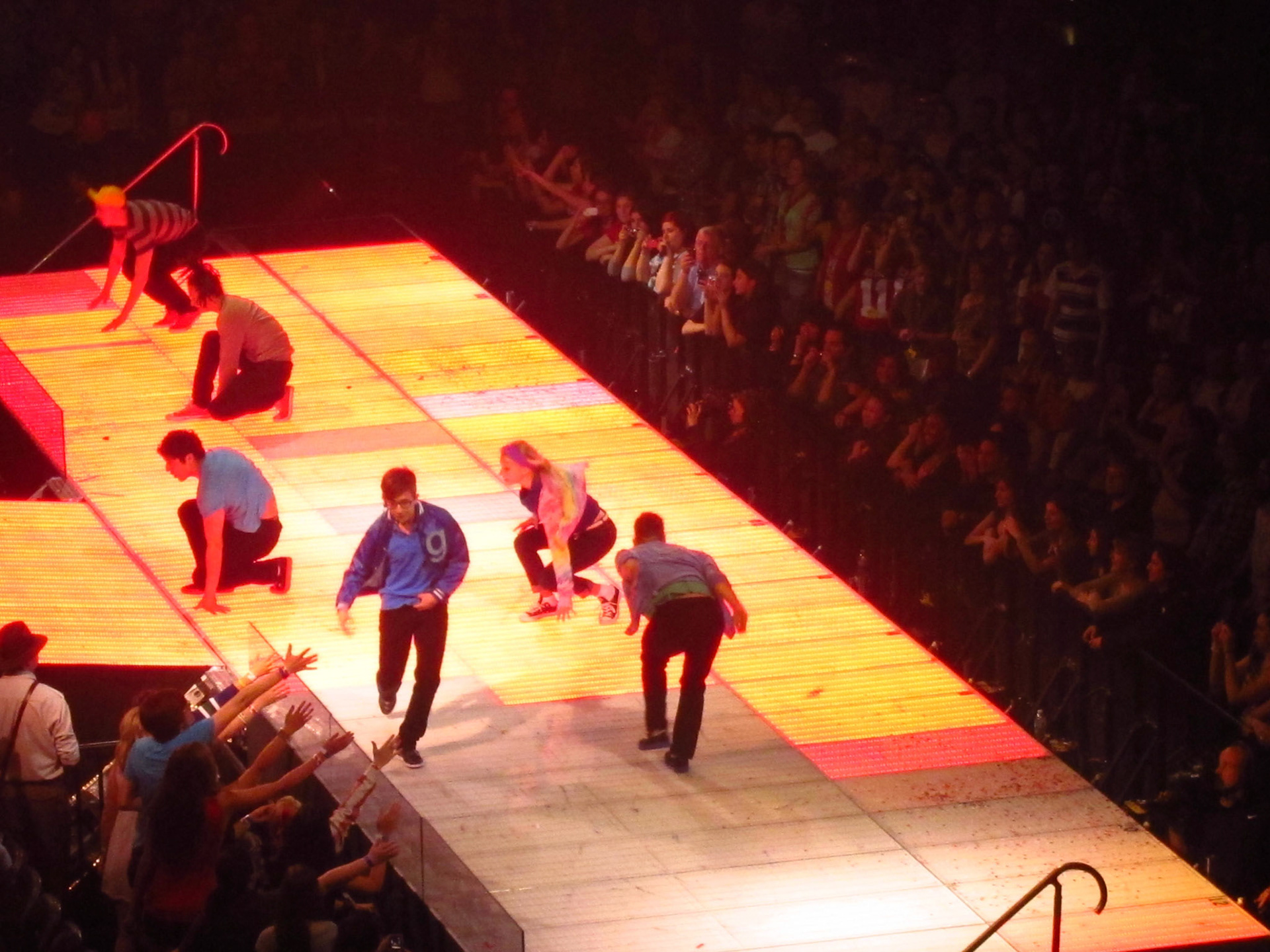 Artie got out of his wheelchair and did the Safety Dance