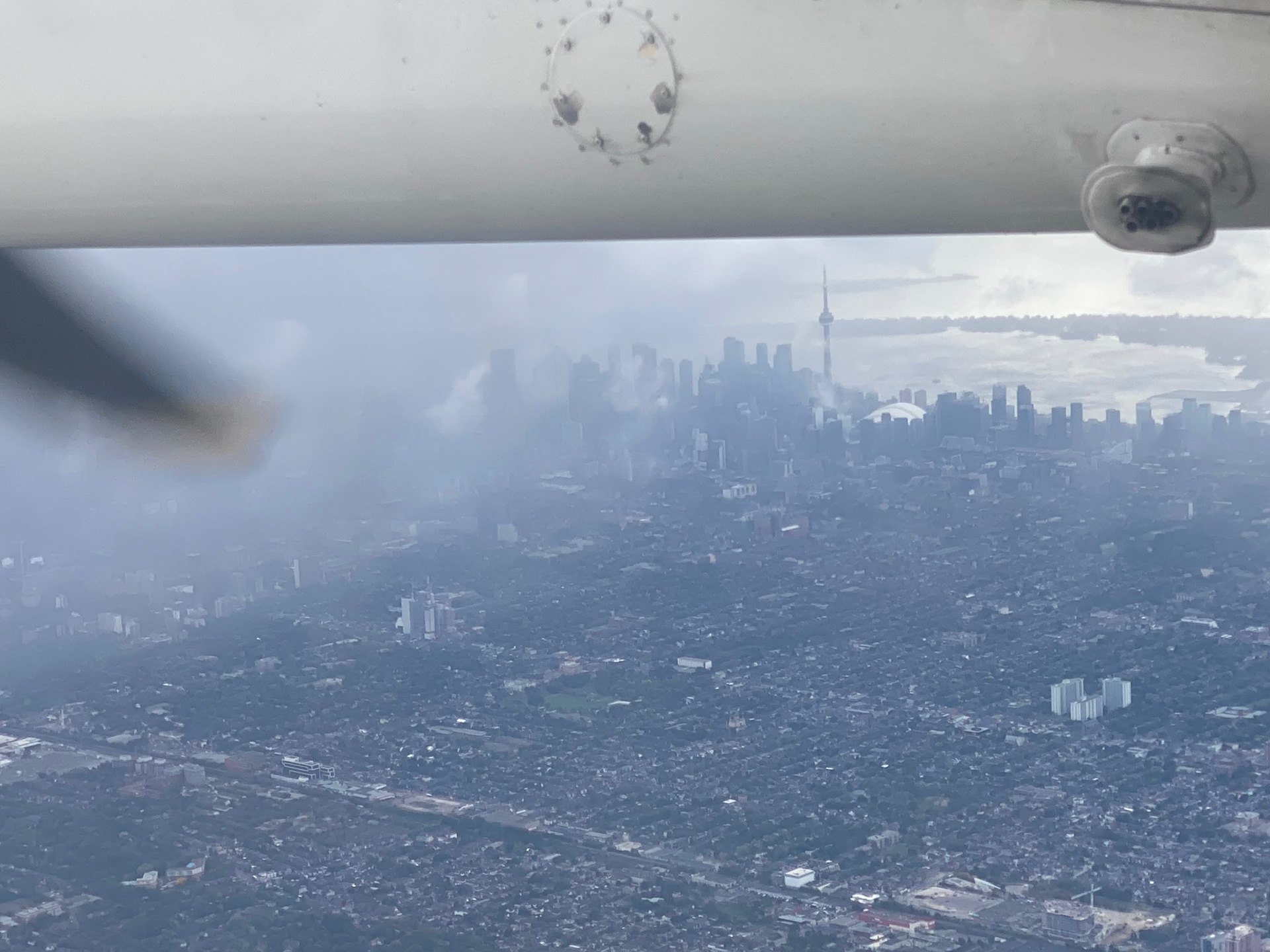 Flying to Winnipeg, September 2022