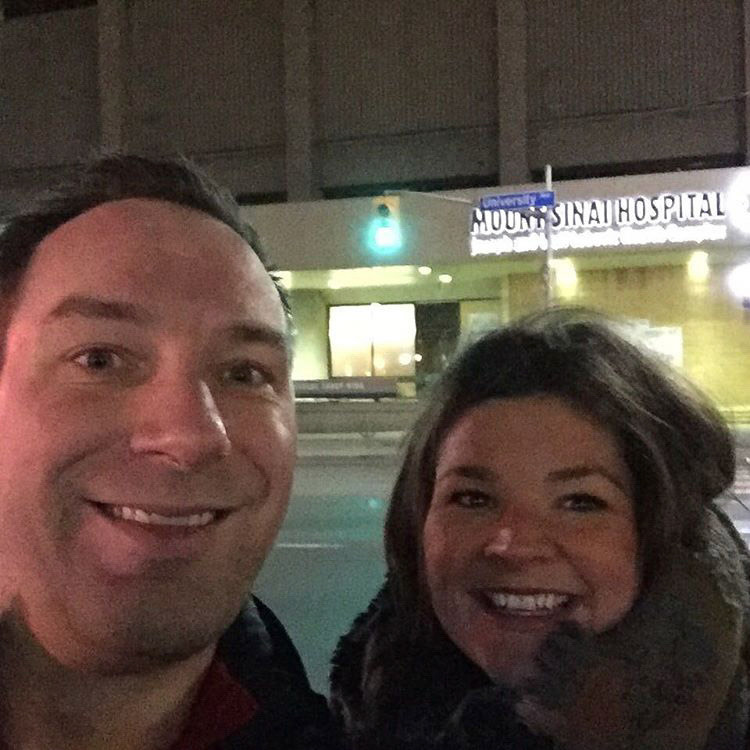 Intern Army reunited in front of where it all began: 10 years after our PR internships at Mount Sinai! Love you Heather!