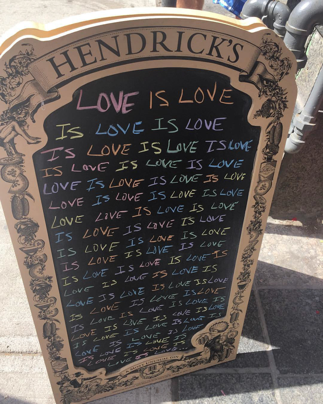 One last memory from the incredible #PrideTO weekend: "loveisloveisloveisloveislove..." Yes! #pride2016