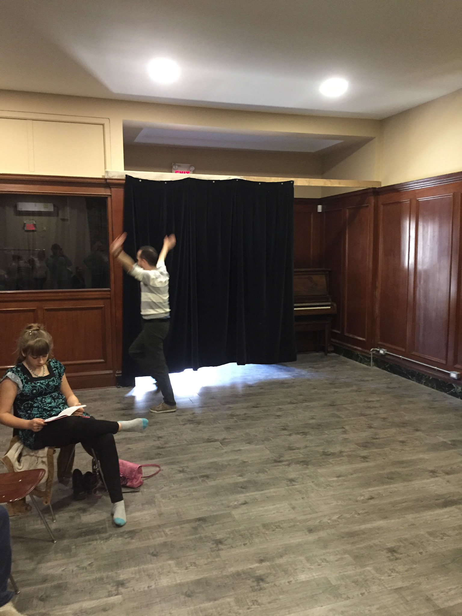 Matt, our Music Coordinator - doing a typical action :)