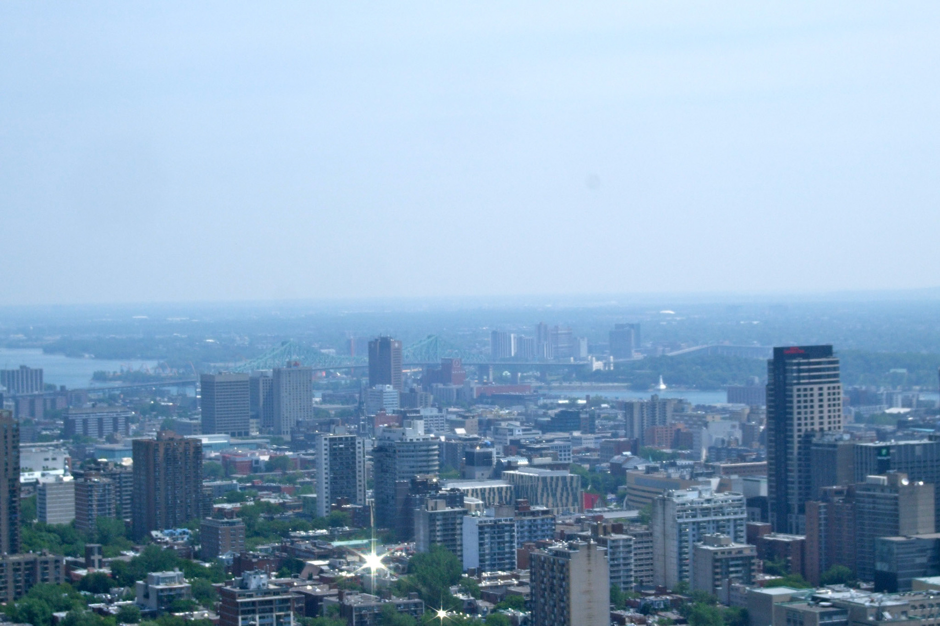 Downtown Montreal from Mount Royal