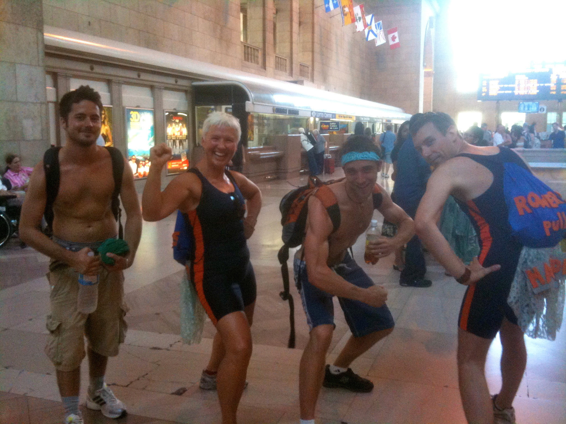 We partnered up with my good friend Dan Clarke (beside me) and his teammate Greg to solve the challenge clues quickly