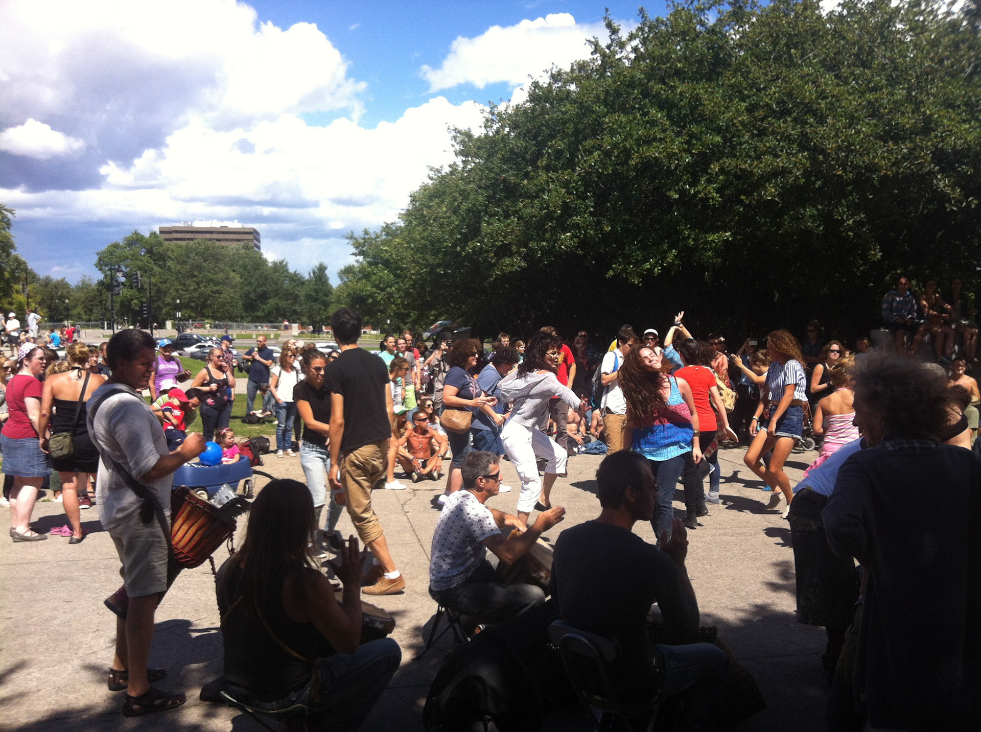 Dancing to the beat of the tamtams