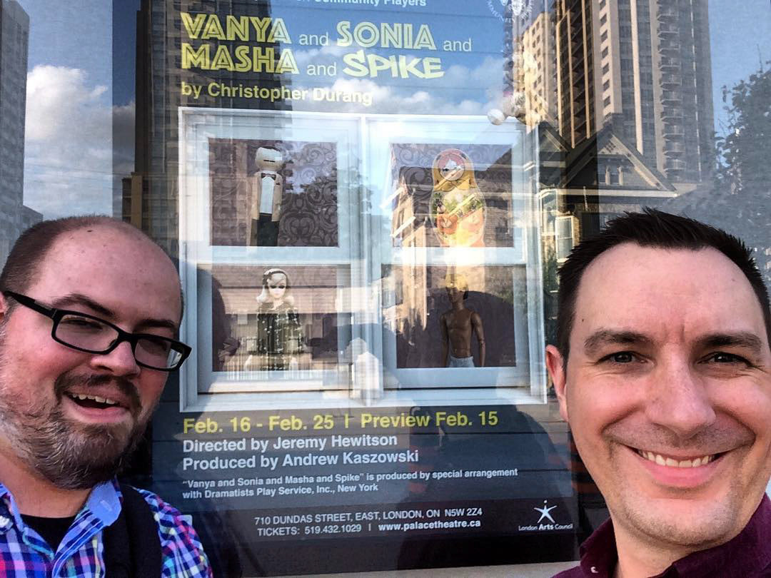 Hey look @jeremythebass!! We're doing a thing!! Coming Feb at @atthepalace is Vanya and Sonia and Masha and Spike - an absolutely amazing play!