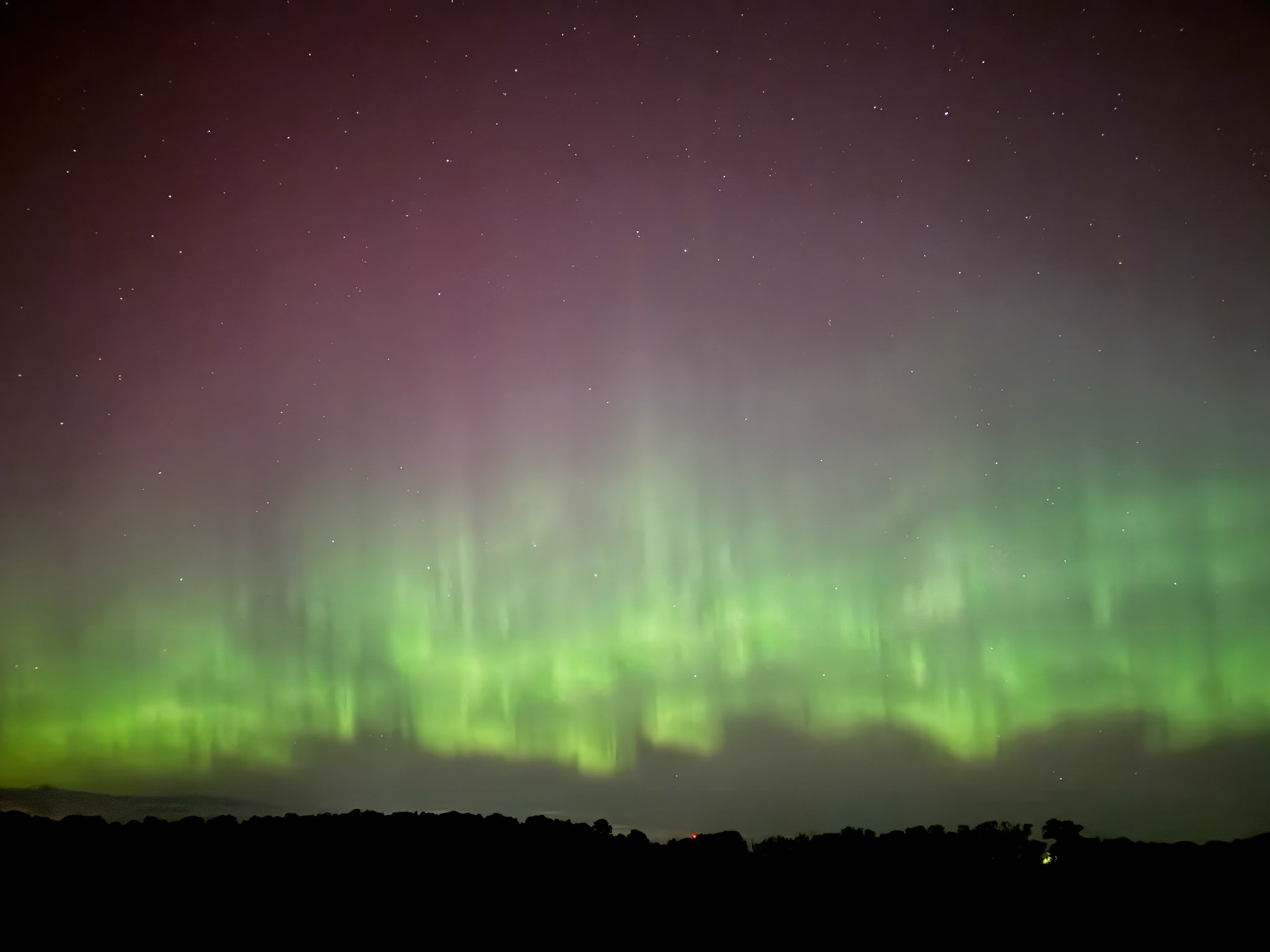 Northern Lights -  1:31-2:02am August 12, 2024 - Eight Mile Road and Adelaide Street, north of London, Ontario